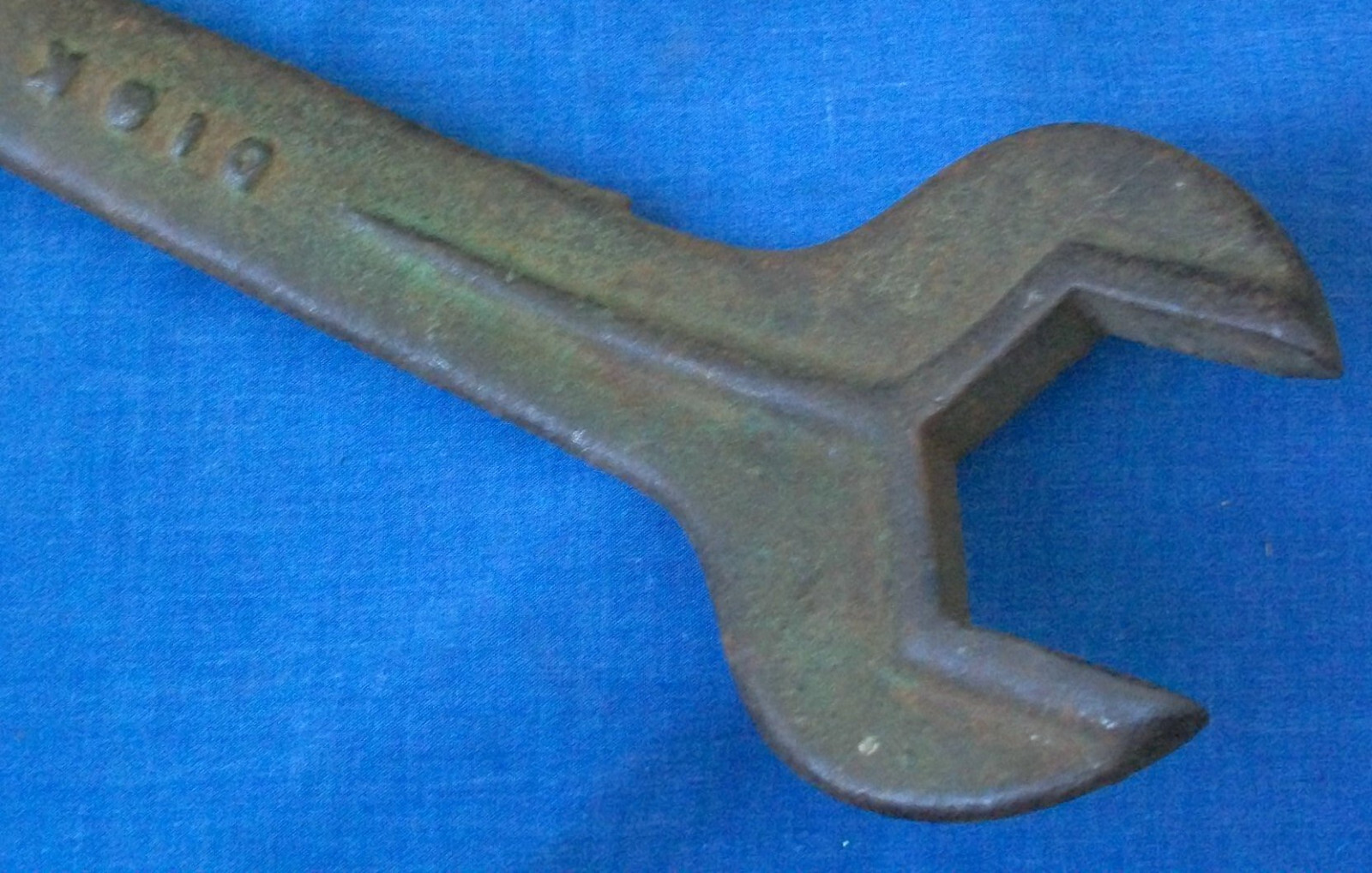 VINTAGE 14″ in JANESVILLE DISK WRENCH, SAMSON TRACTOR CO ANTIQUE CULTIVATOR TOOL