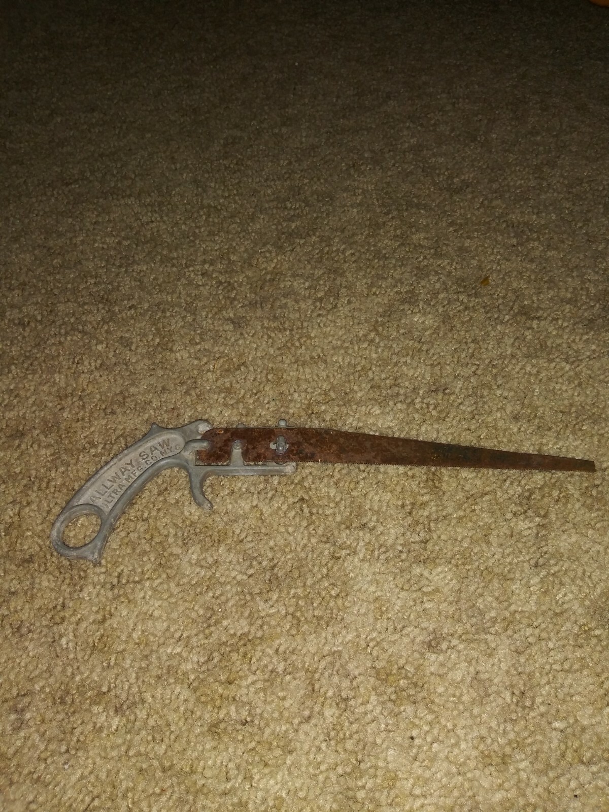 Vintage ALLWAY SAW Ultra MFG. CO. N.Y.C. Pat No. 2017895