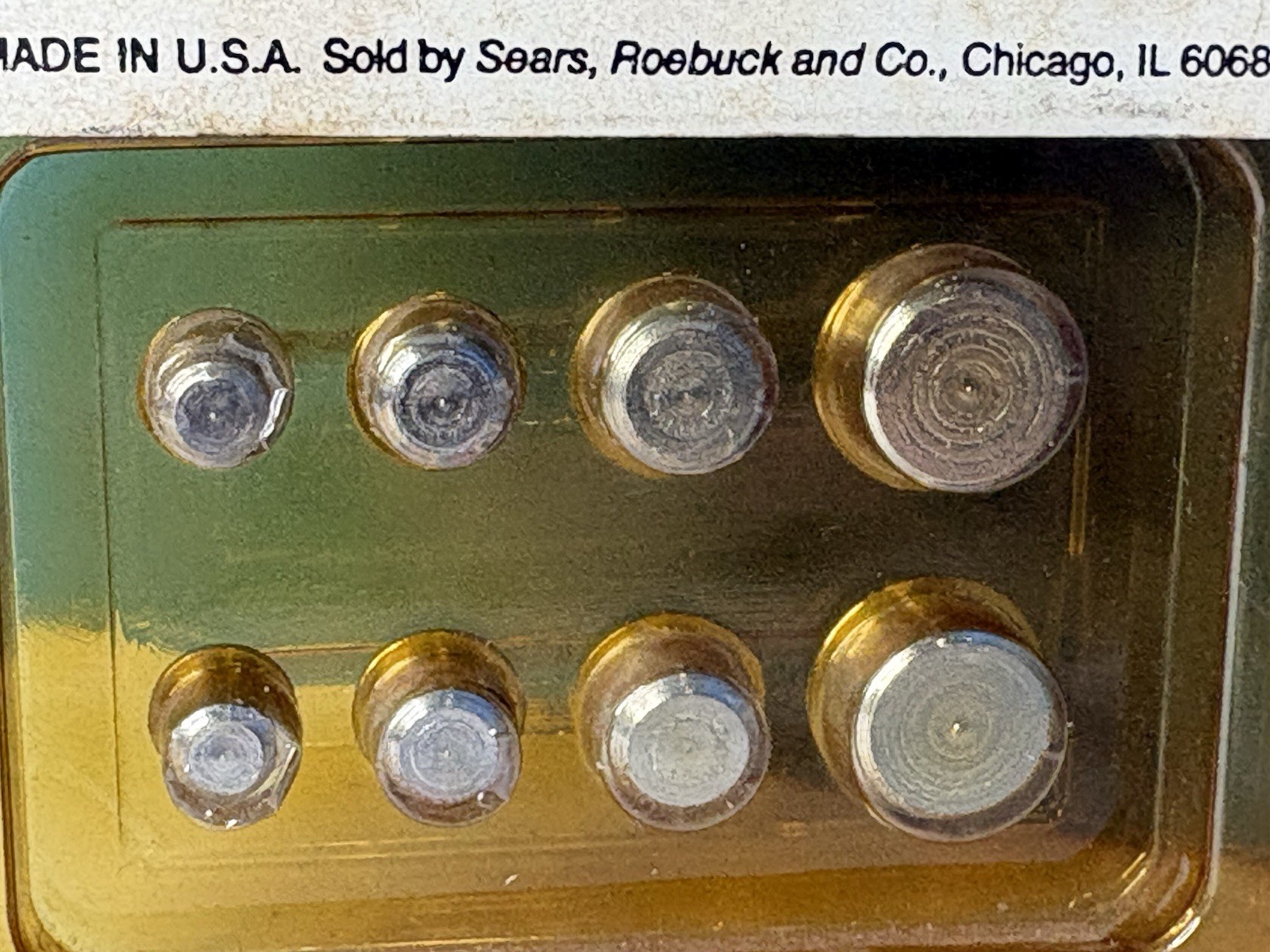 Sears Roebuck Simpson Craftsman Dowel Centers 9 4184 Set Vtg USA Metal