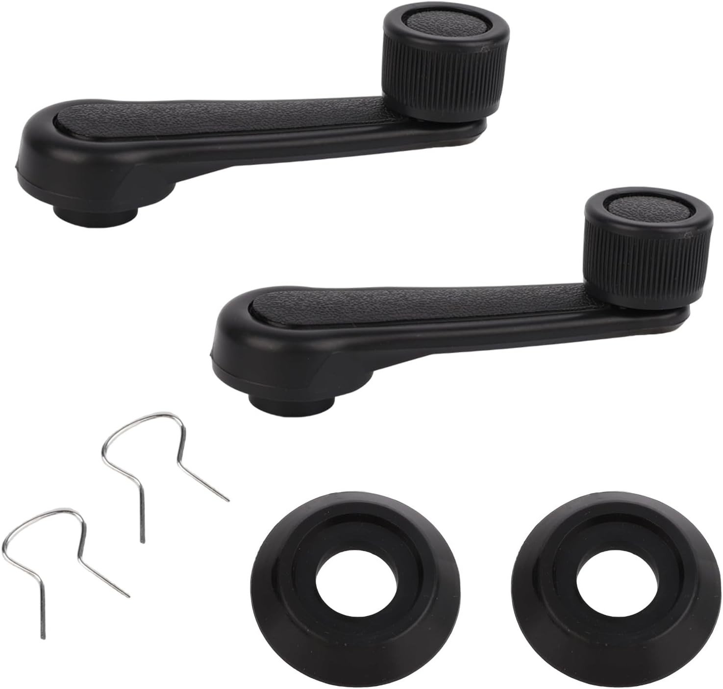 2pcs Manual Window Handle Car, Driver & Passenger Side Replacement Crank Handles