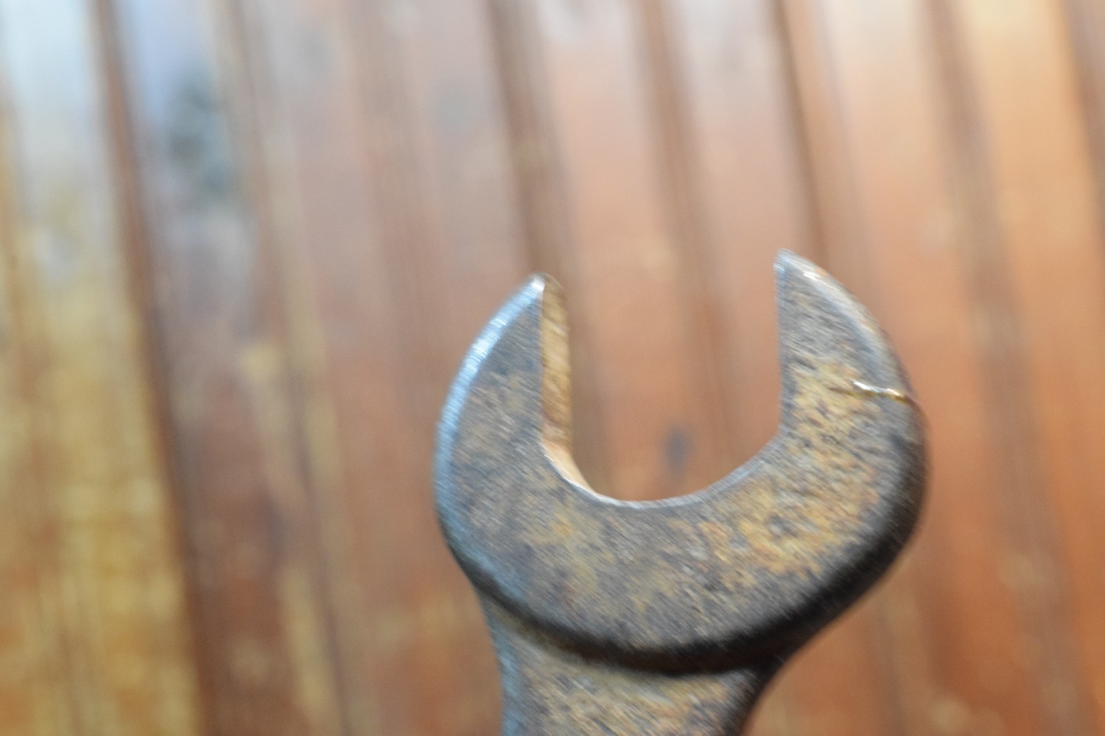 HONDA MOTORCYCLE DROP FORGED DOUBLE OPEN END WRENCH 17MM 19MM VINTAGE 1960s TOOL
