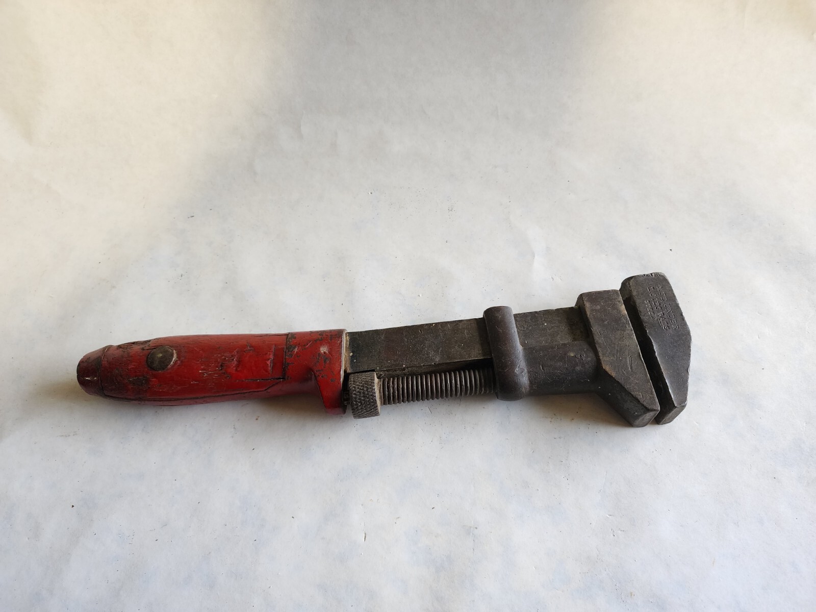 Vintage Coes 12″ MFD. Under L Coes PAT Adjustable Monkey Wrench Worchester Mass