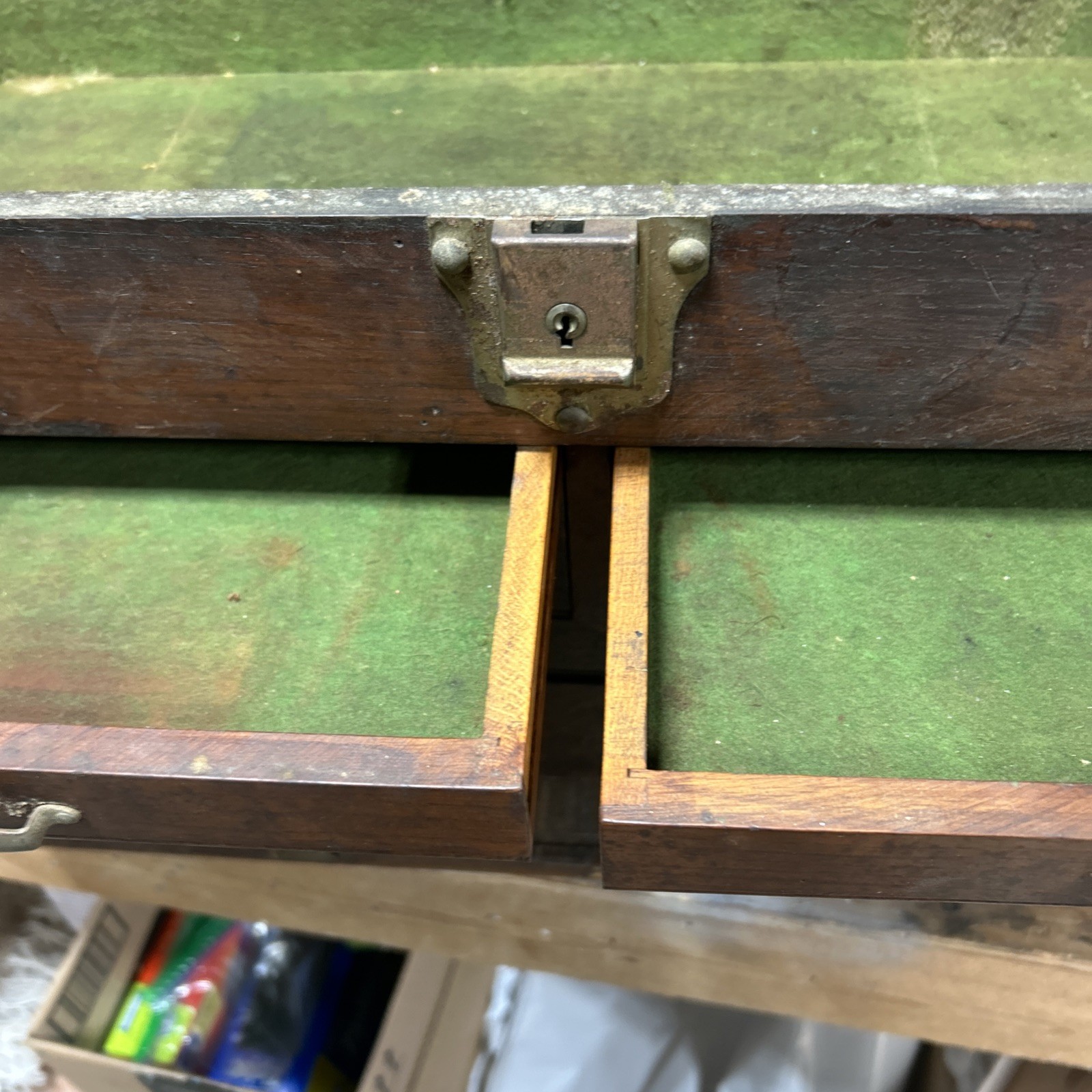 Vintage Machinist Tool Chest Wood Gerstner Style Wood Box 50s