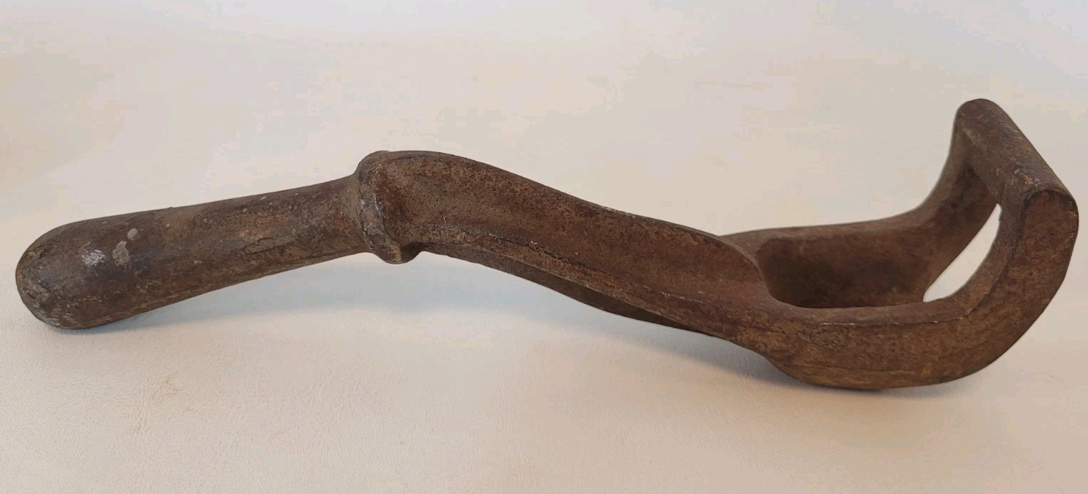 Antique Salvage Heavy Cast Iron Tool or Handle, Nice Patina