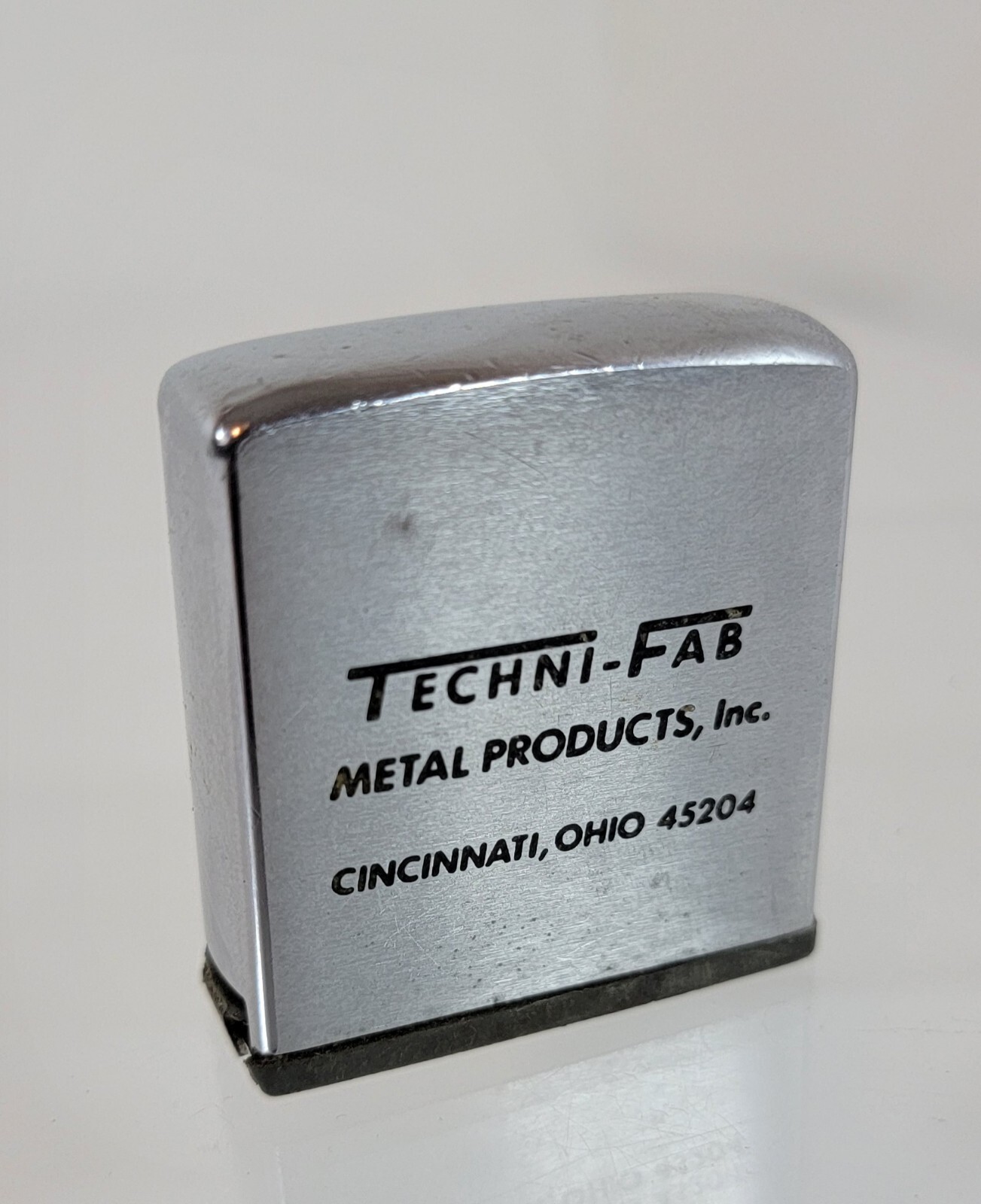 Vintage ZIPPO Techni-Fab Metal Products Inc Advertising Tape Measure Rule