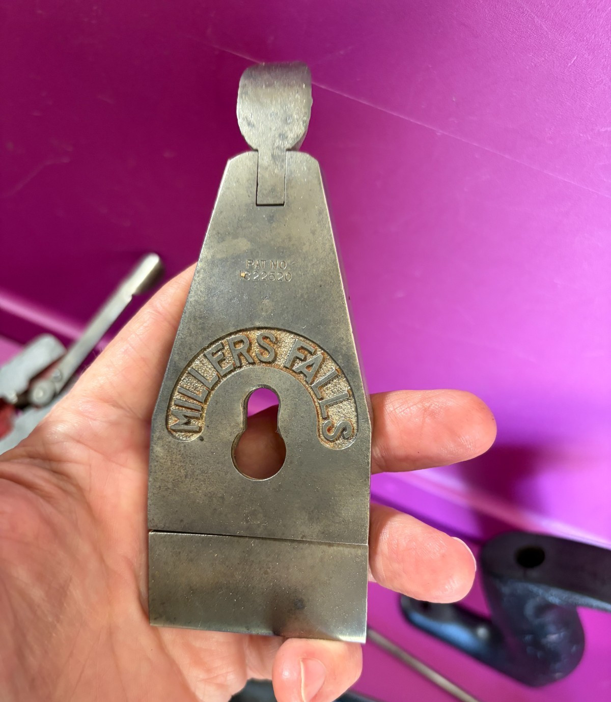 MILLERS FALLS NO. 14 Jack PLANE (SMOOTH BOTTOM) w/Triangular Millers Falls Logo