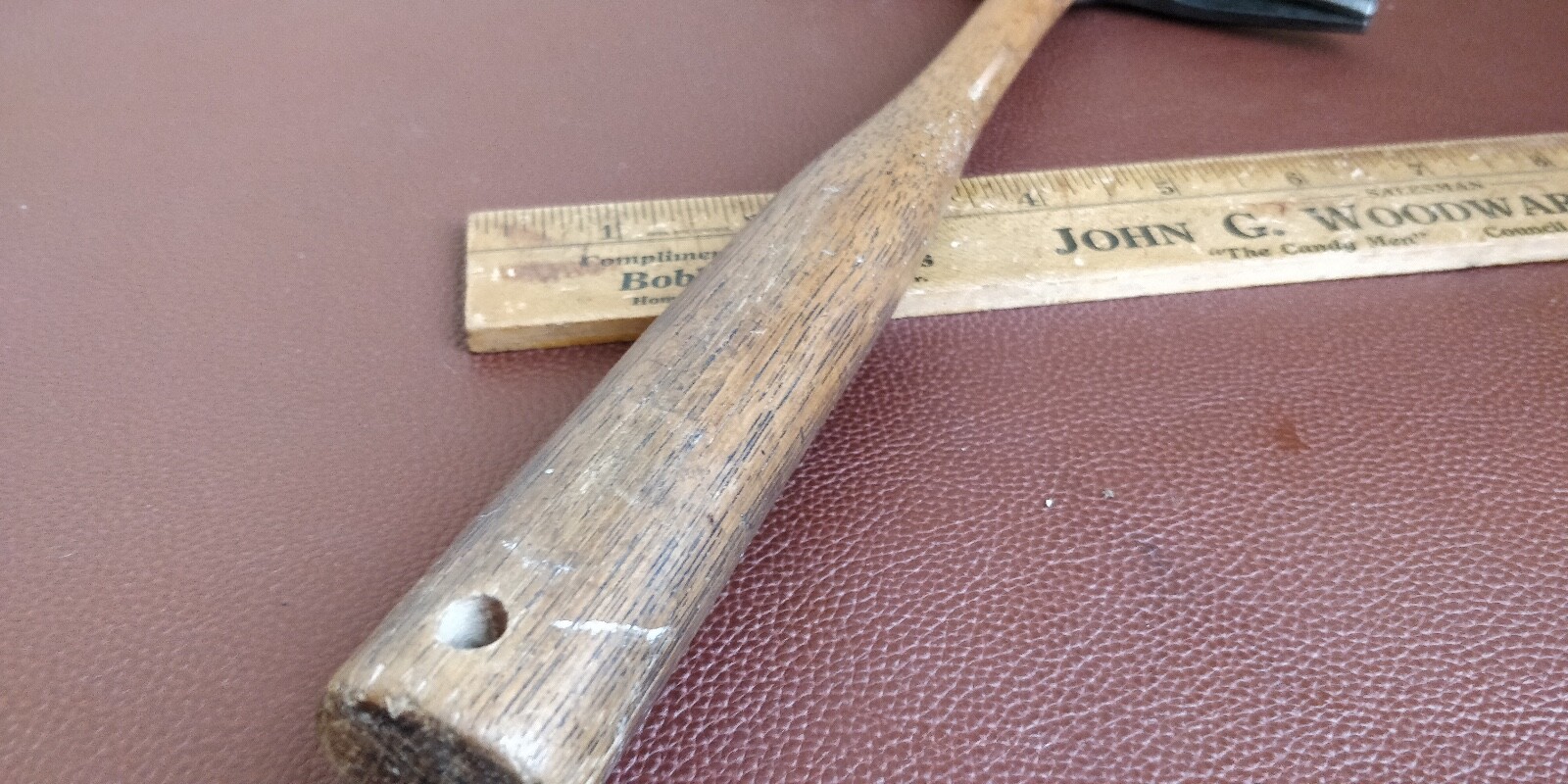 1930s Upholsterers Hammer ~ A.R. Robertson Boston Mass. Horseshoe Mark