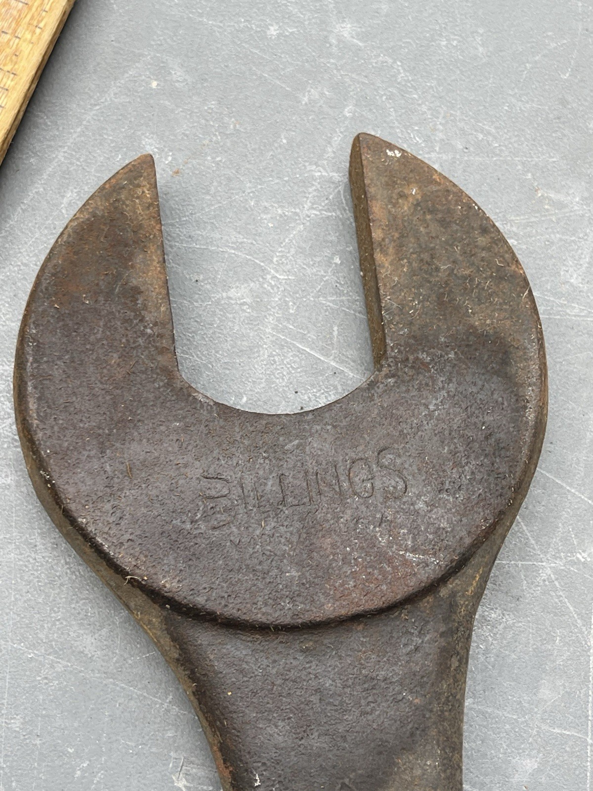 Antique Billings S Curve Wrench 20” Farm Primitive Railroad Mining Railway Auto