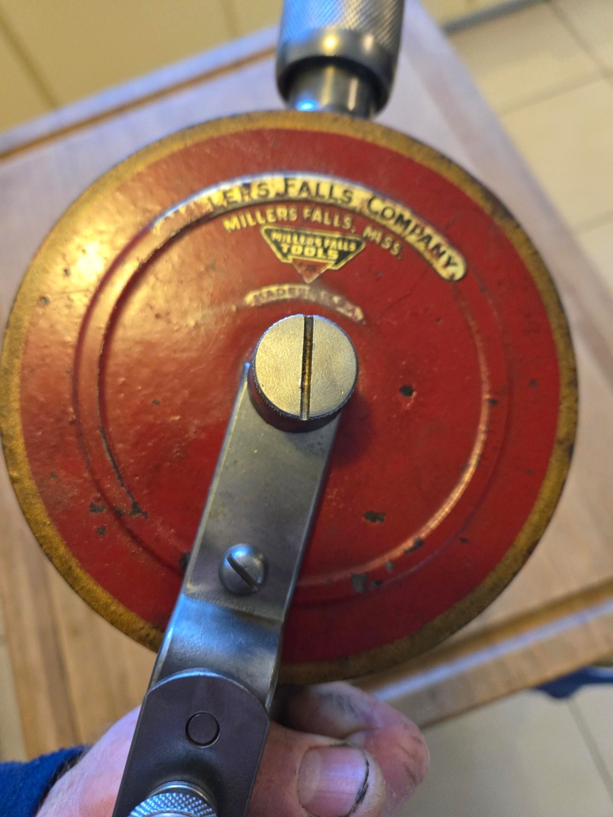 ANTIQUE MILLERS FALLS Breast Drill * Clean * 15 inch