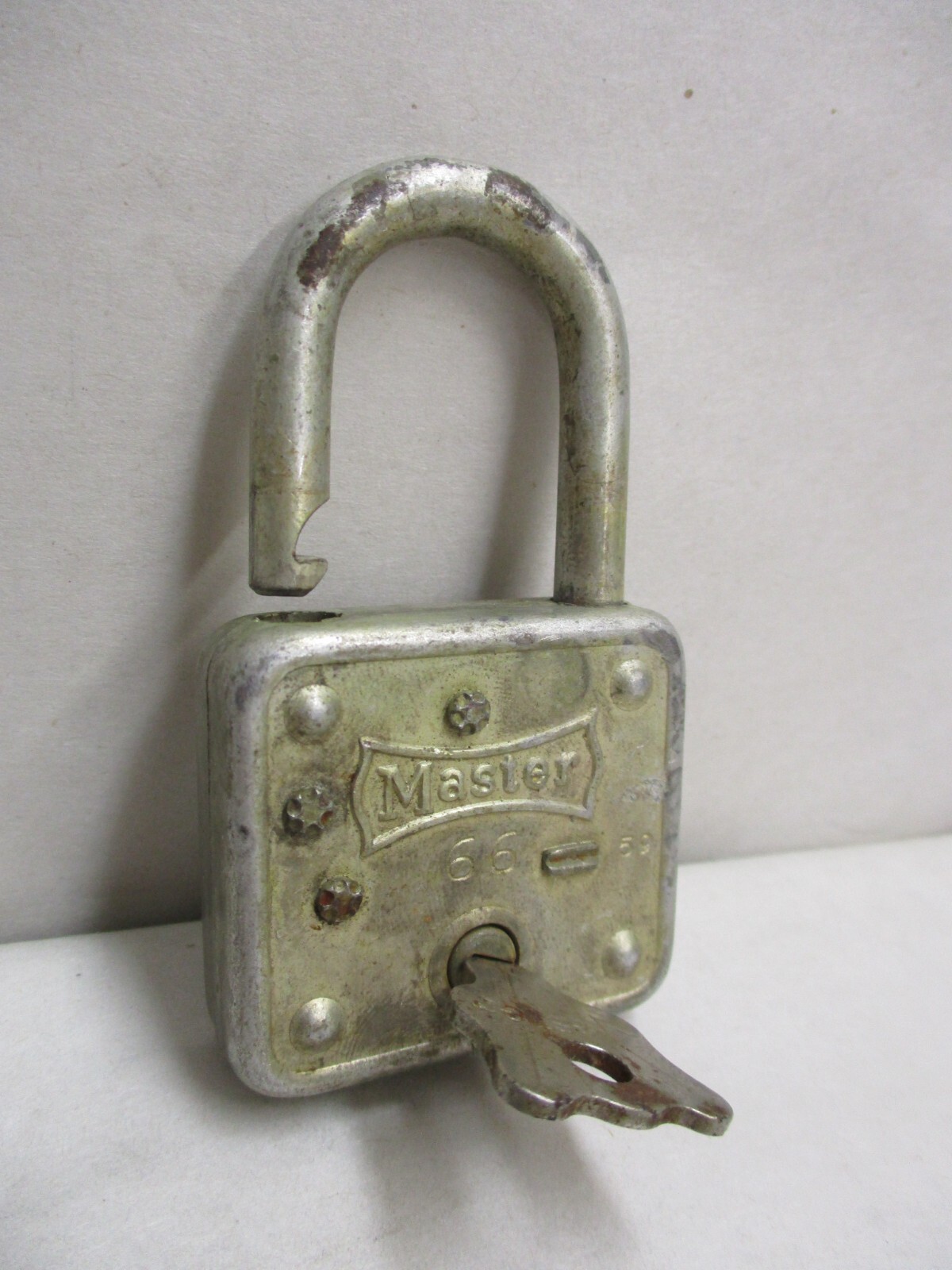 2 Vintage Master Locks with Keys #44 & #66 Padlocks Milwaukee WI Made in USA
