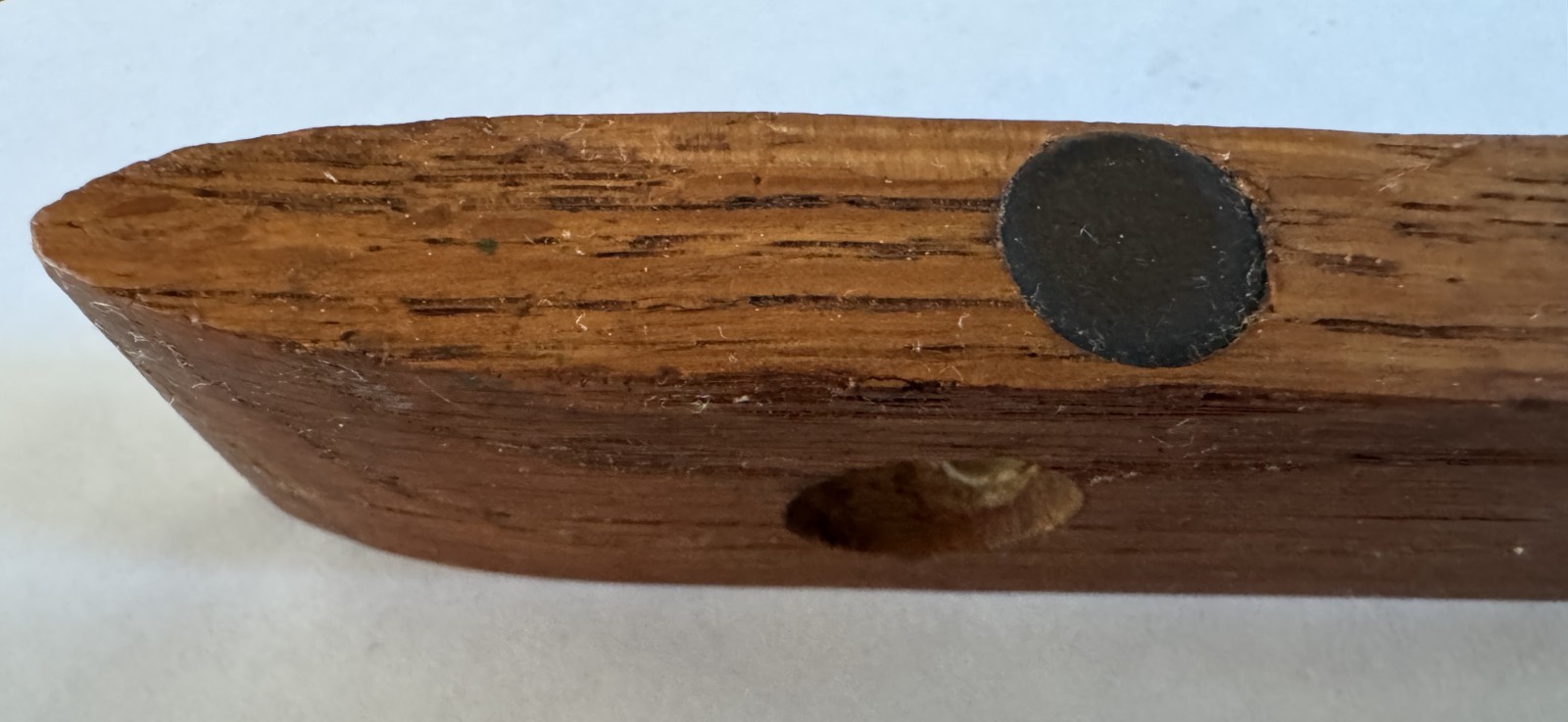 VINTAGE JORDAN FRANCE WOOD & BRASS SPIRIT LEVEL HORIZONTAL & VERTICAL BUBBLES