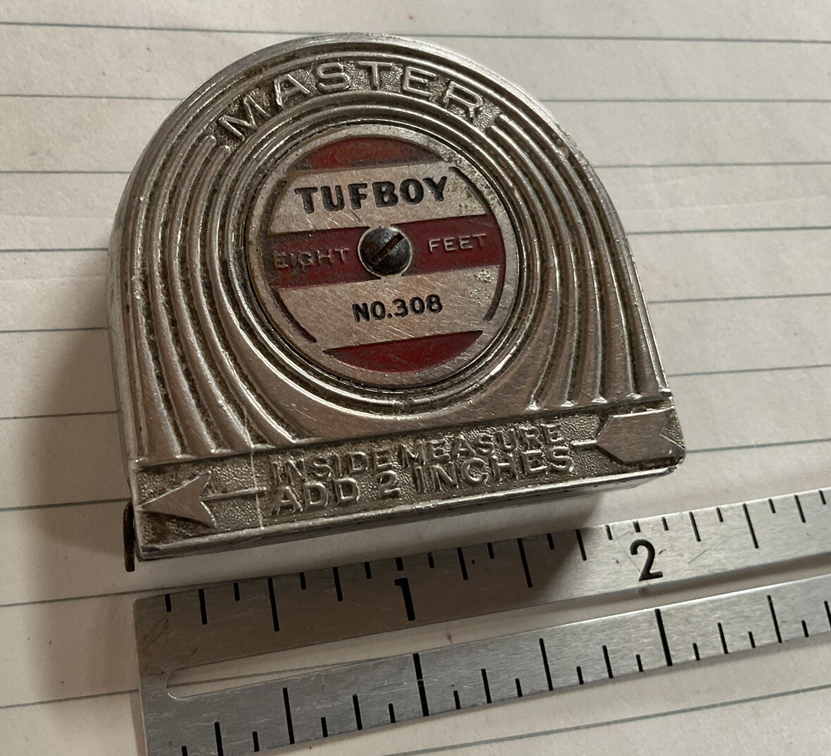 Vintage Master Rule Mfg TufBoy Tape No 308 Used
