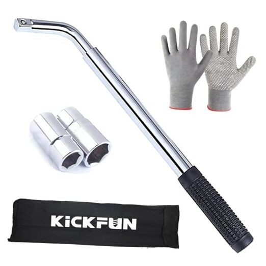 Universal Lug Wrench (17mm, 19mm, 21mm & 23mm) Wheel Brace for Car Wheel Nut