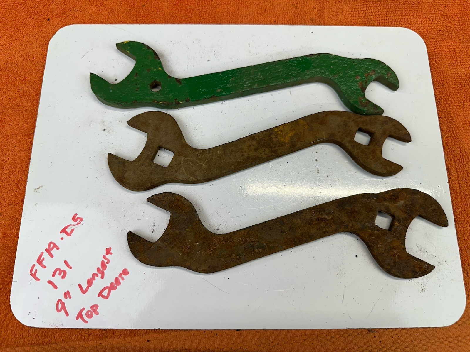 LOT #131 Vintage 3 Old WRENCH WRENCHES Farm Tractor Ag IH IHC AC JD Equipment