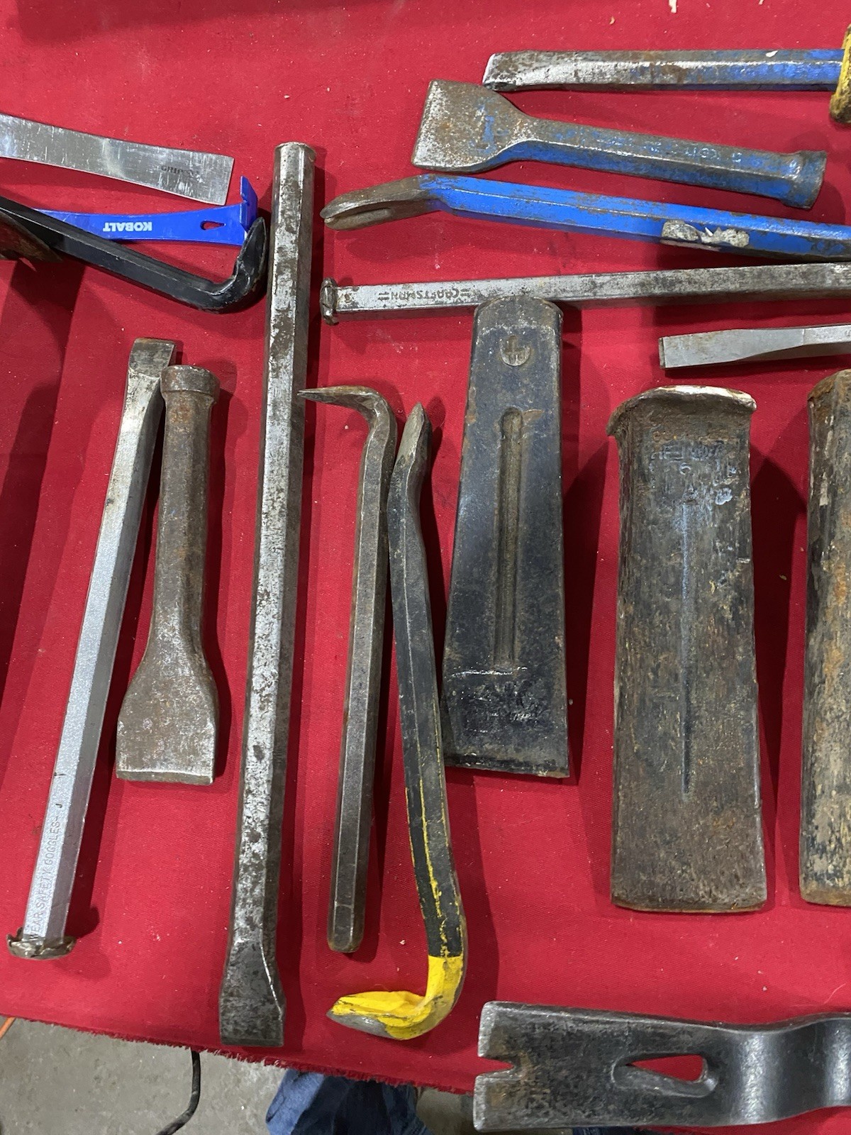 Lot of Vintage to Now Chisels and Pry Bars Various Brands and Sizes See Photos