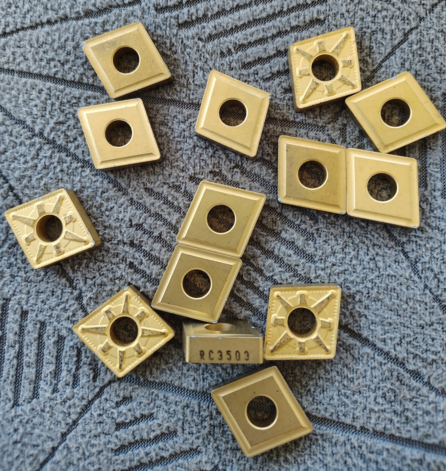 🗽 CARBIDE TURNING INSERTS RC3503 MIXED SET OF 14 PCS MACHINIST/TOOLMAKER