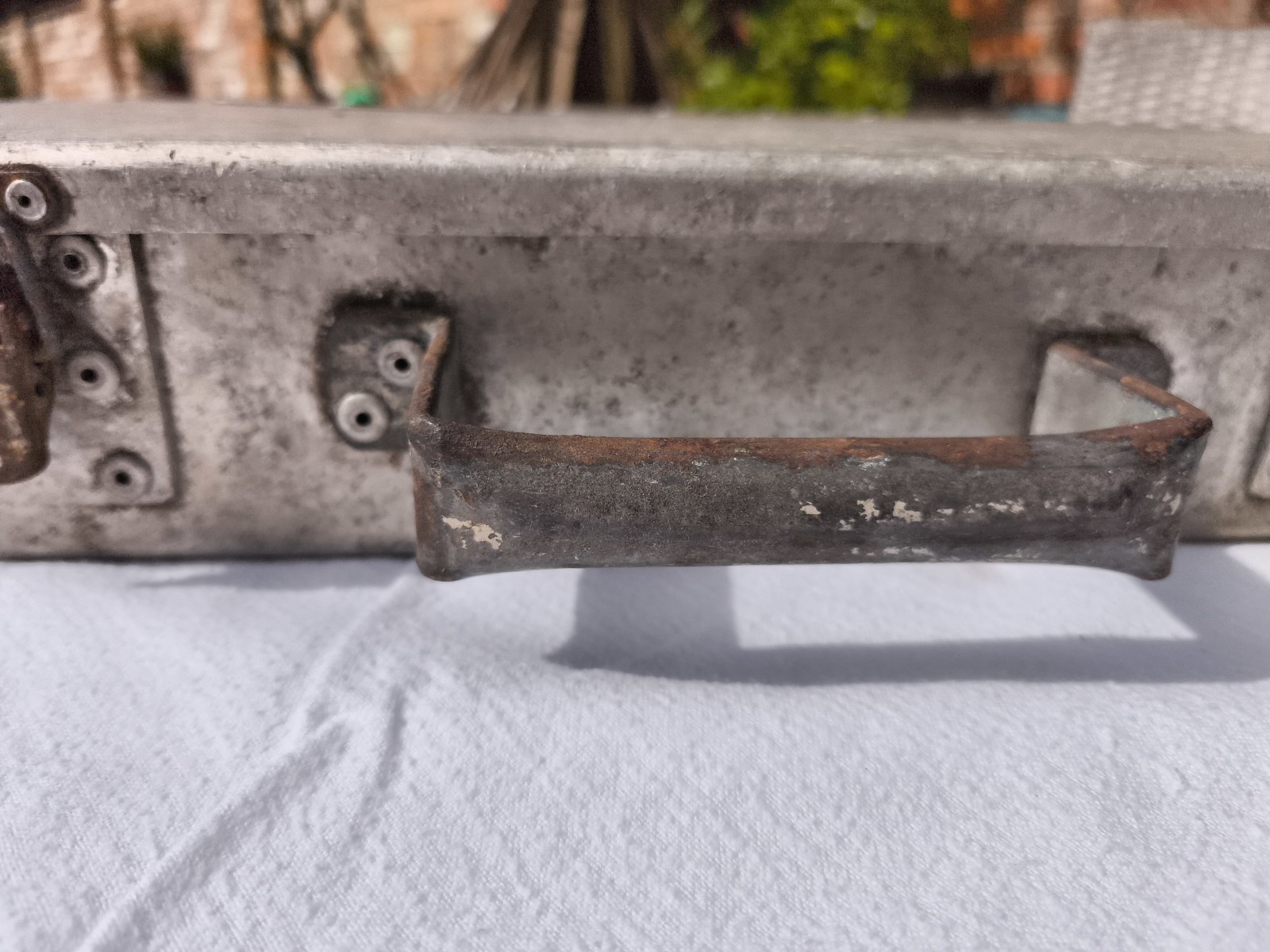 Industrial Aluminium Tool Box Engineers Case Storage Decor Retro Vintage TV Prop