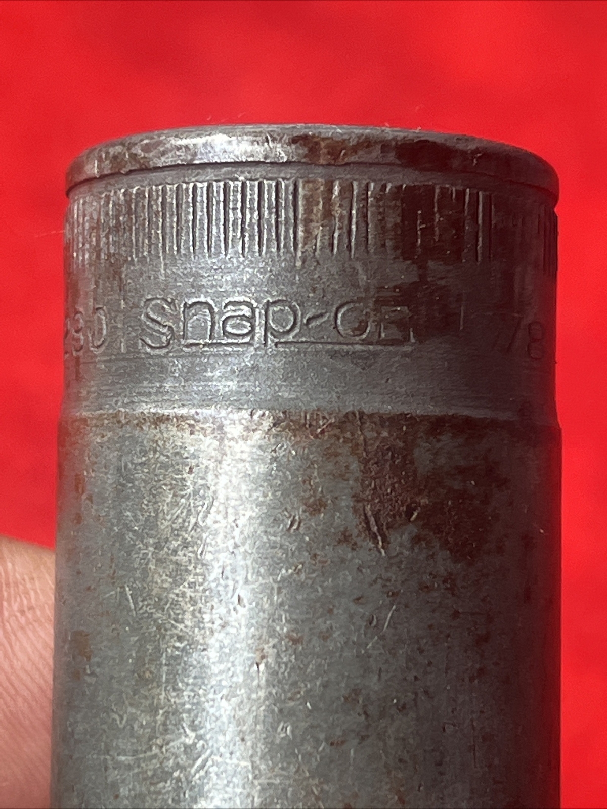 Snap-on Tools 1/2″ Drive 12 Point 7/8″ SAE Deep Chrome Socket USA S280 (t54)