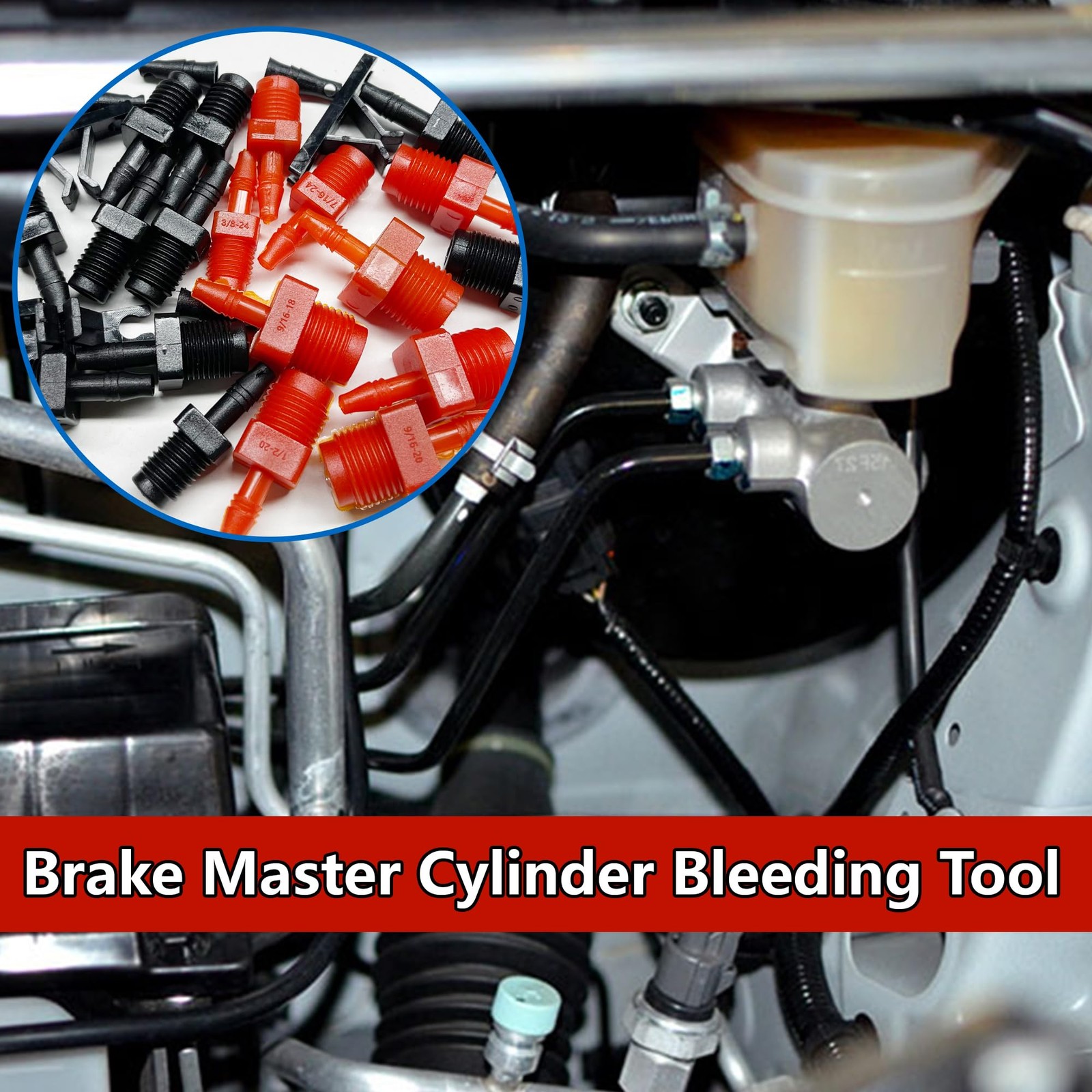 Nkiy Quen 29 Pcs Master Cylinder Bleeder Replacement for 14151-Brake Bleeder …