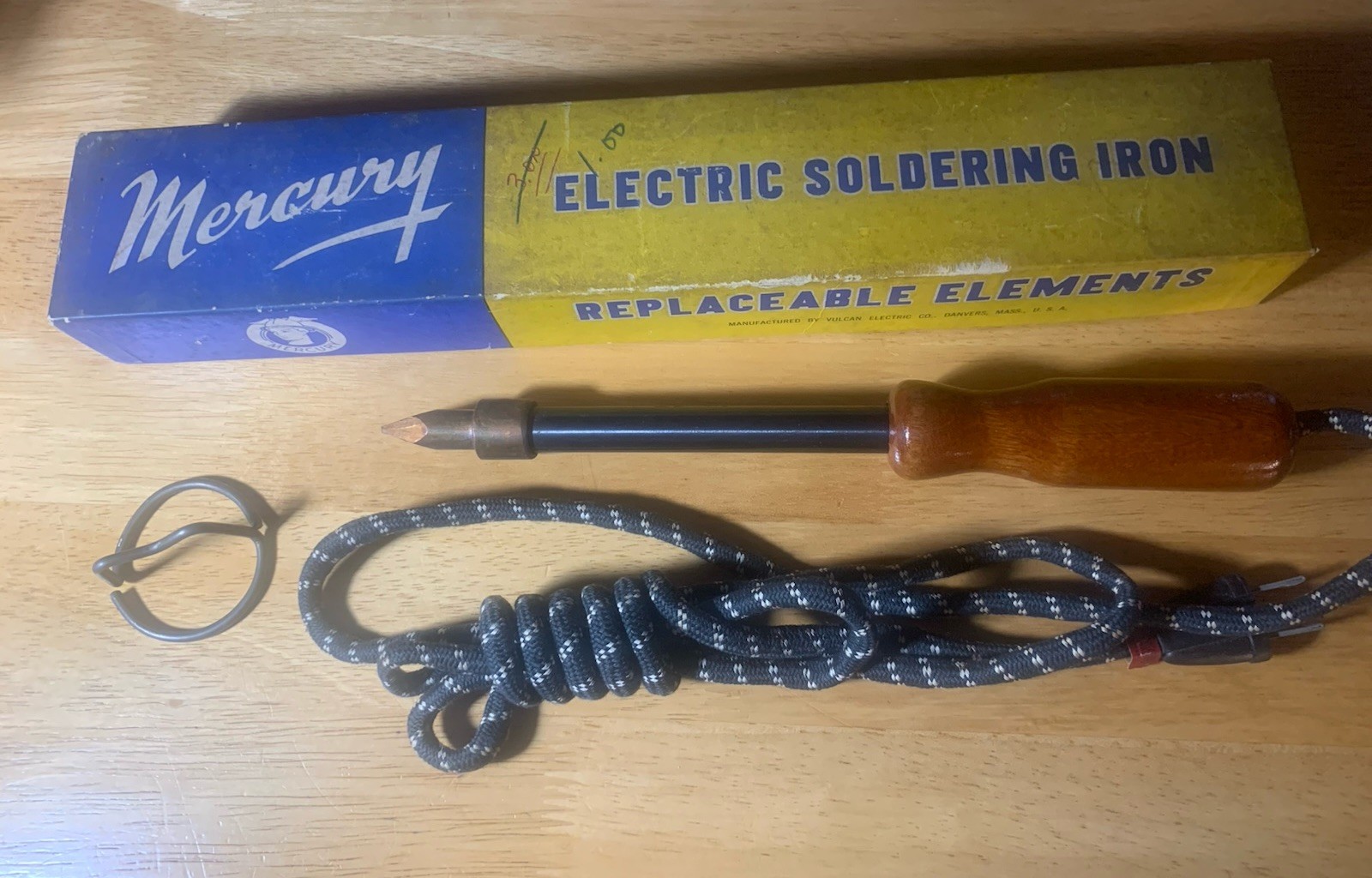 Vintage Mercury Soldering Iron (No 4) 110-120v Vulcan W Original Box Excellent