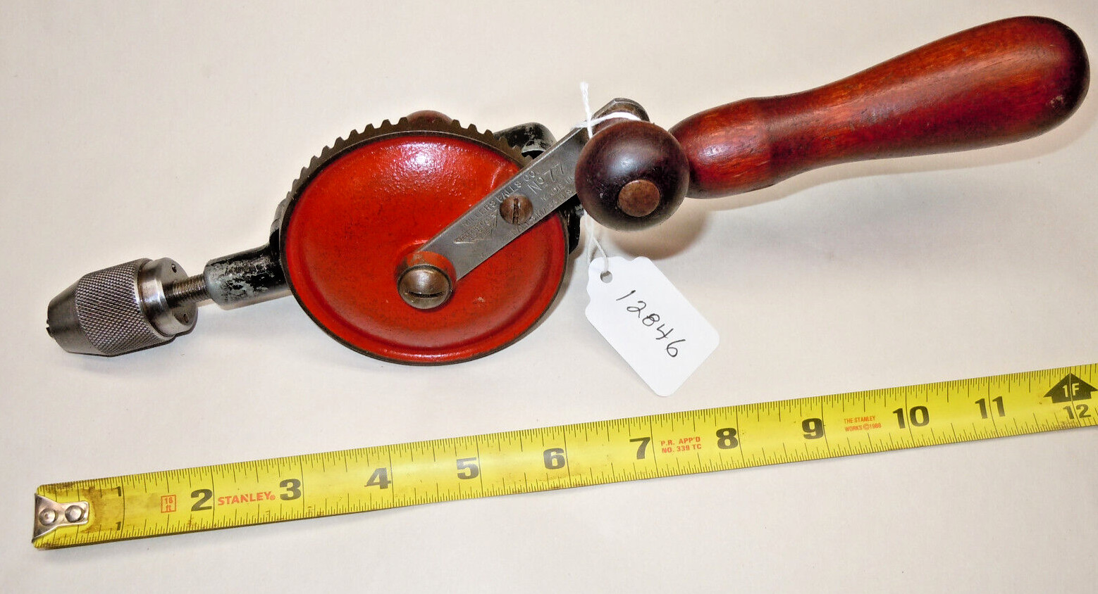 Hand Drill, Vtg. MILLERS-FALLS No. 77 Egg Beater Style Hand Drill, 1/4″ Cap. USA