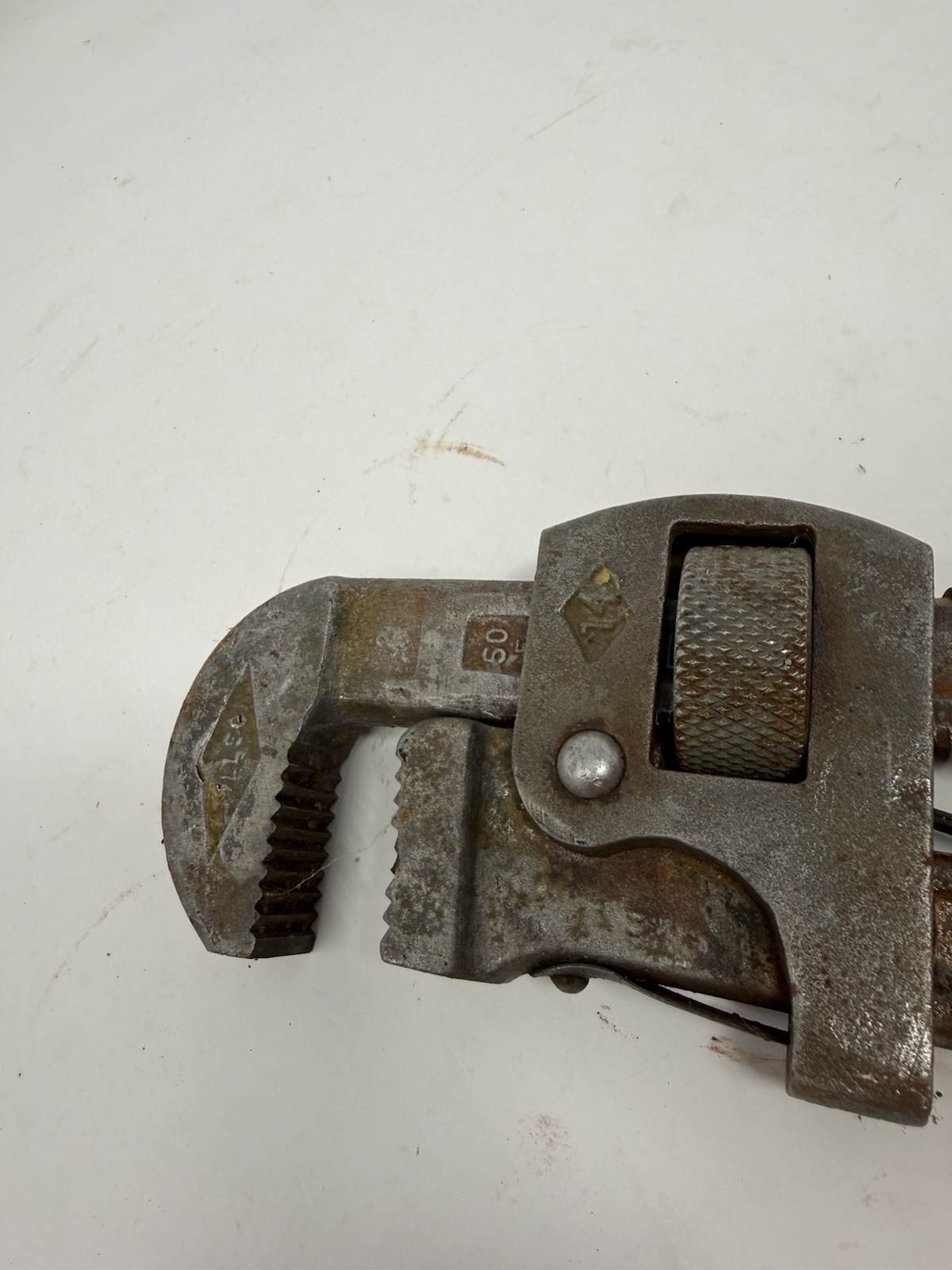Genuine Stillson No. 14 Adjustable Pipe Wrench Walworth Mfg. Co. Vintage USA