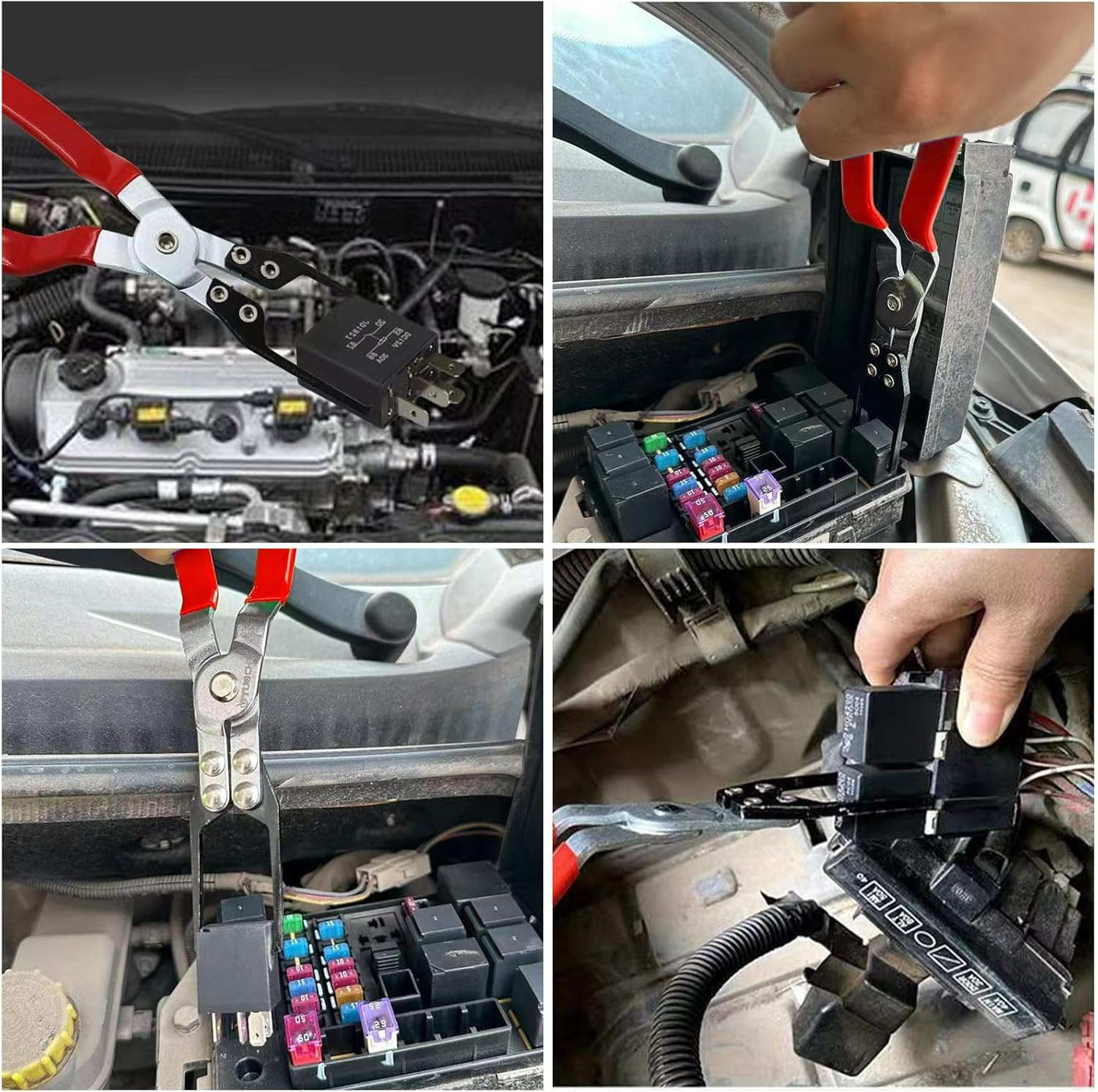 pinza extractor de relevadores y fusibles aleric herramienta automotriz coche