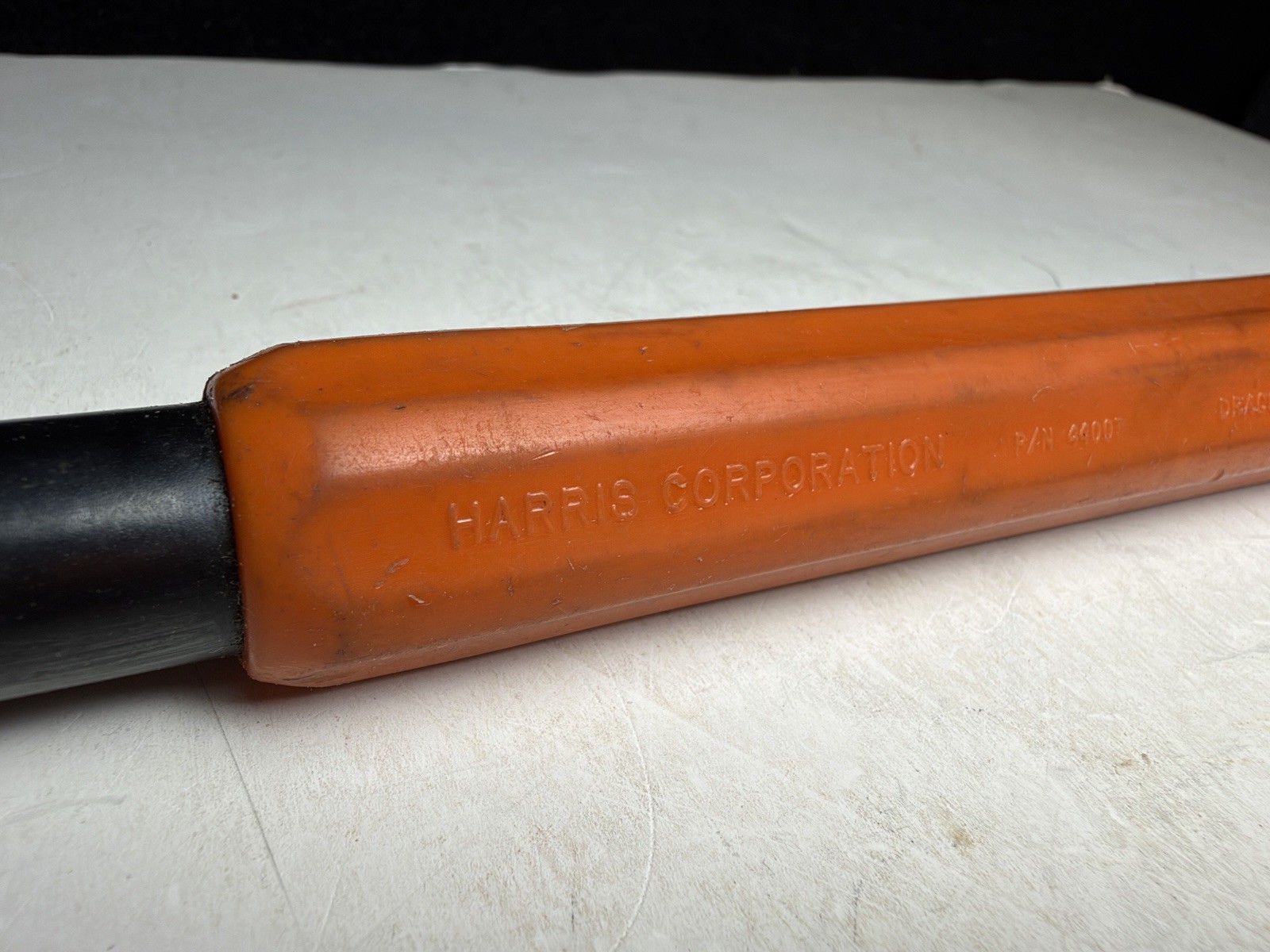 Vtg. Harris Dracon Can Wrench Orange 7/16″ & 3/8″ Telephone Lineman Tool 44007