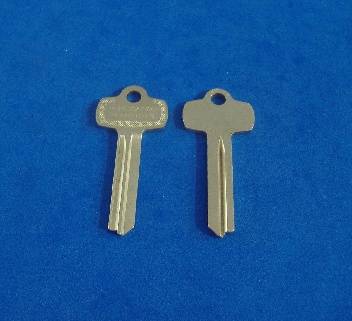 TWO NICKEL SILVER FITS BEST KEY BLANKS FOR “C” KEYWAY