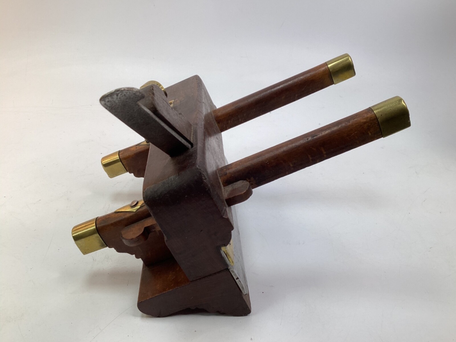 1847 ATKIN & SONS Birmingham England brass & Wood woodworking tool (K4)