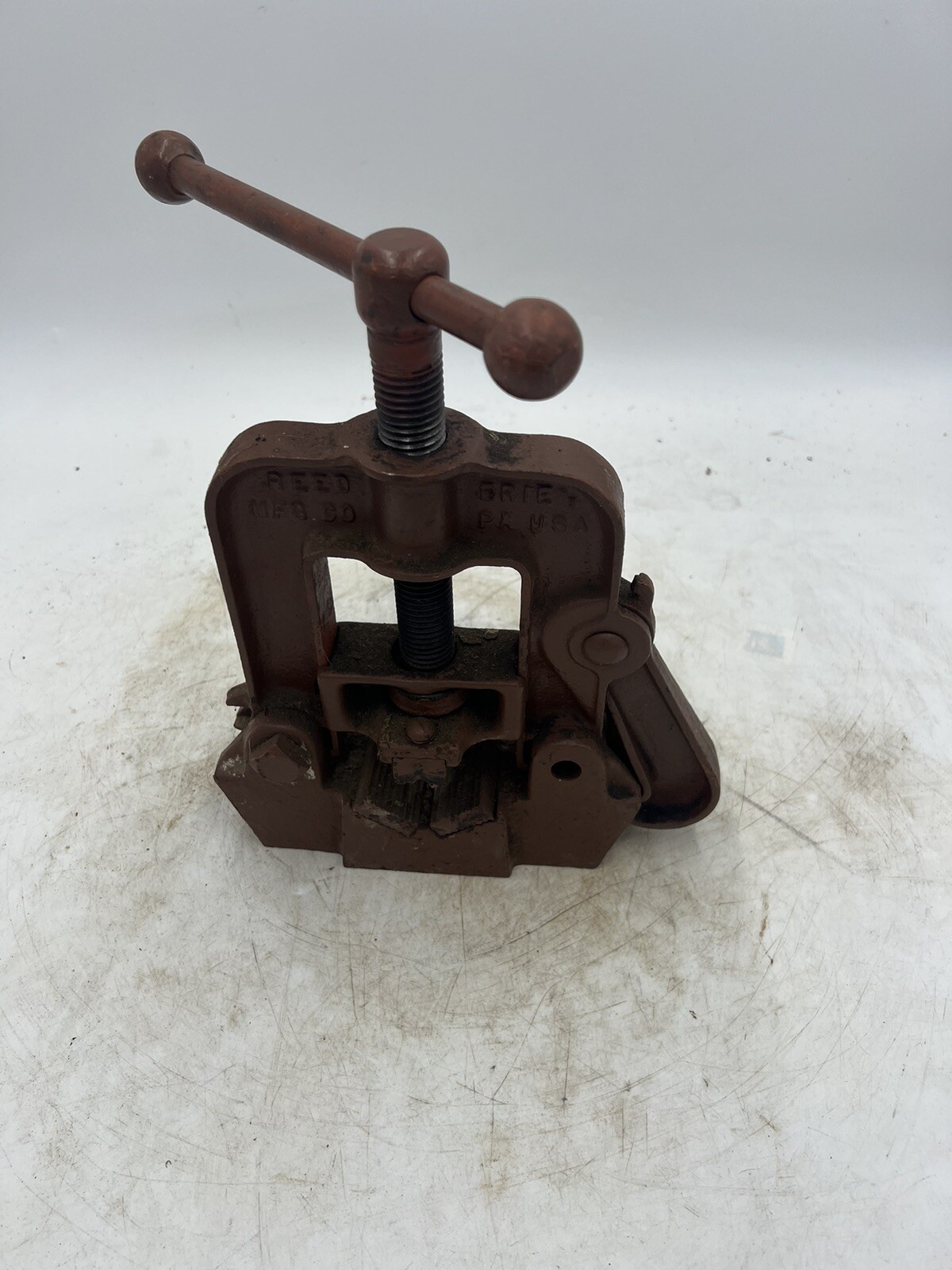 REED No 1 PIPE VISE GRIPS 1/8″ – 2 3/4″ BENDS 1/8-3/4″ USA Nice Clean