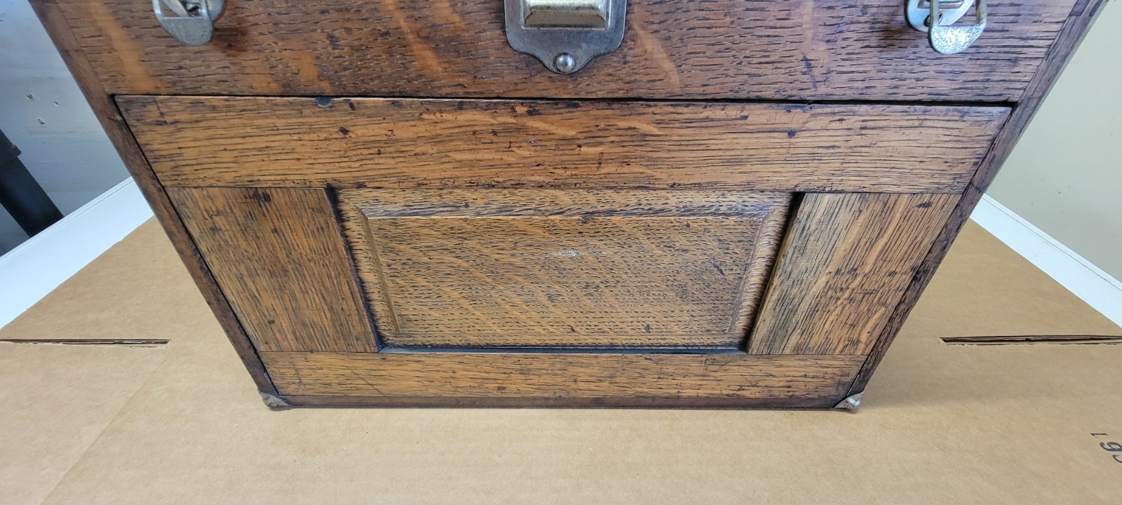 VINTAGE WOOD GERSTNER And SONS MACHINIST TOOL CHEST 7 DRAWER BOX ANTIQUE