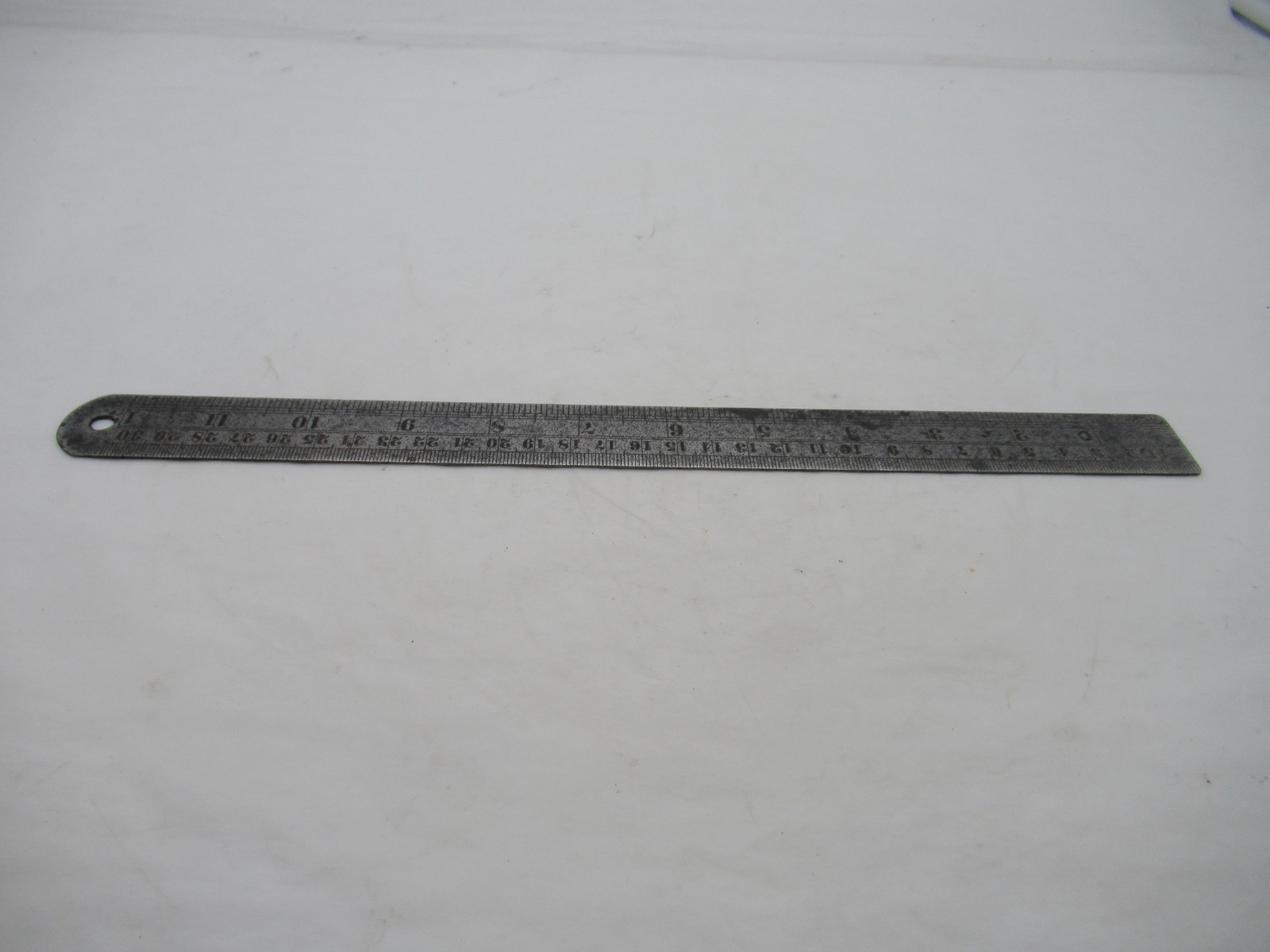 Vintage Chesterman Sheffield London No. 146D 12″ 1/120th Contraction Steel Rule