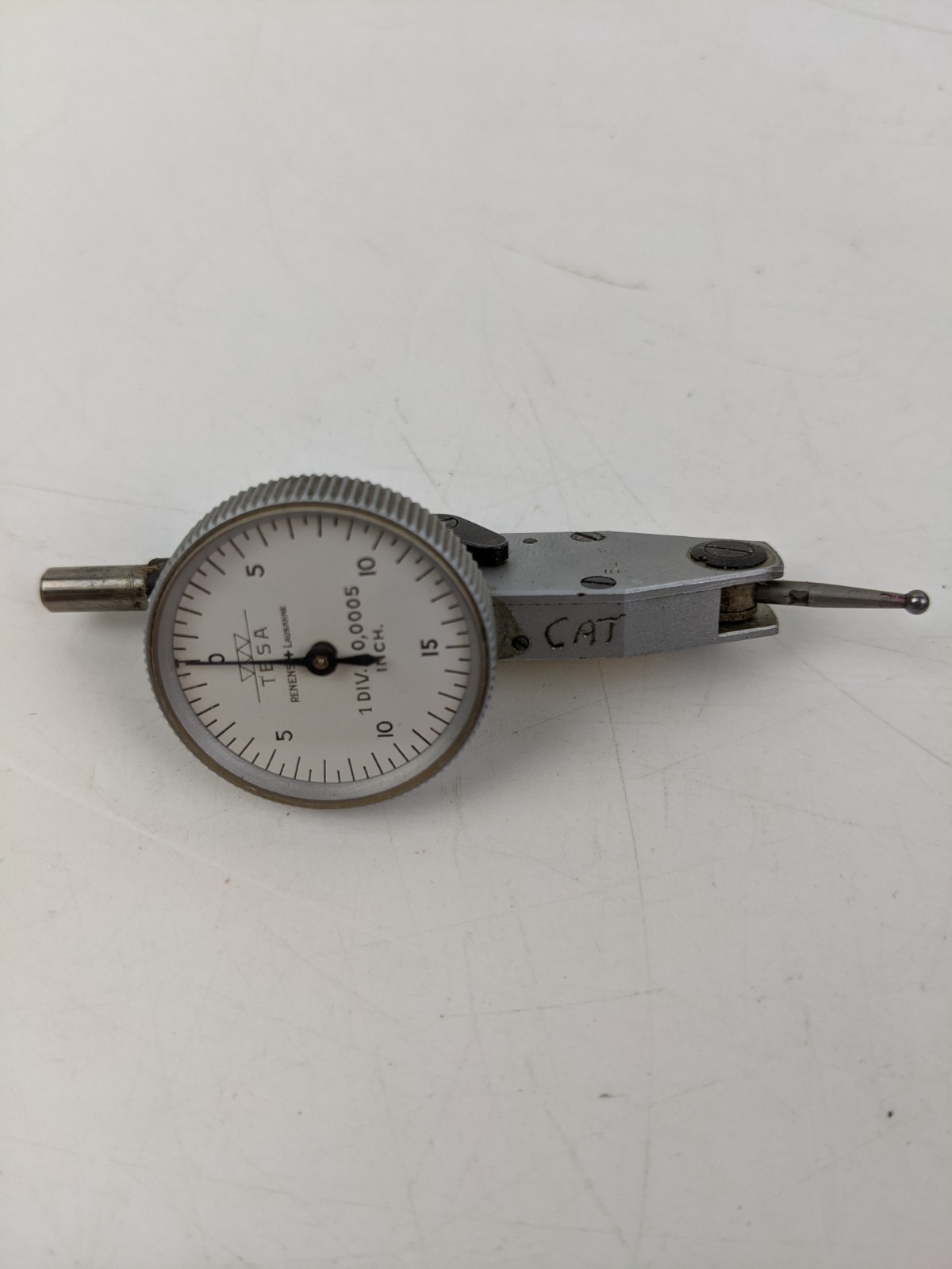 Vintage TESA Renens Lausanne 0.0005″ Swiss Machinist Dial Test Indicator in Case