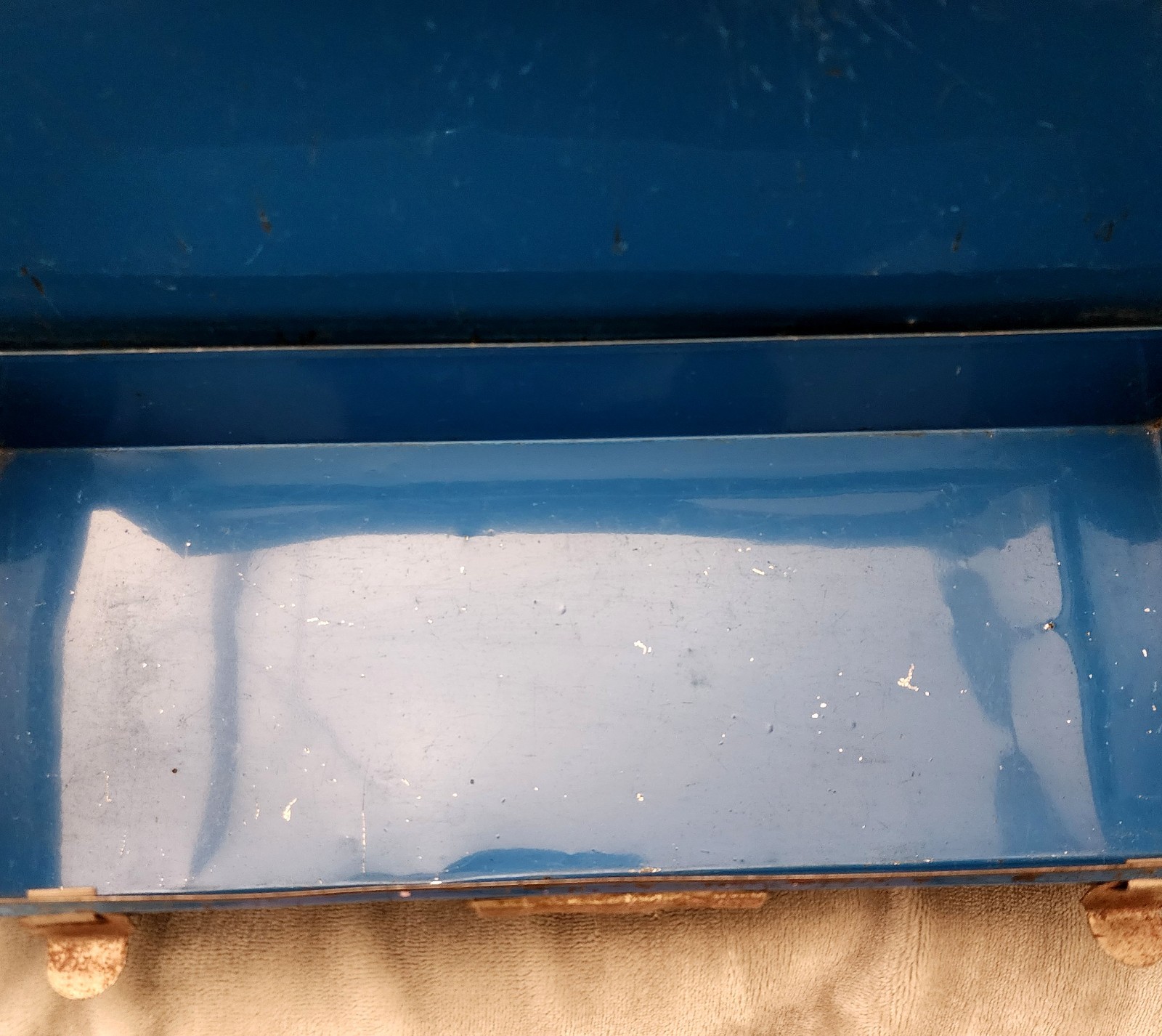Vintage American Toy & Furniture Co Child’s Tool Box Chest – Empty – Shows Wear