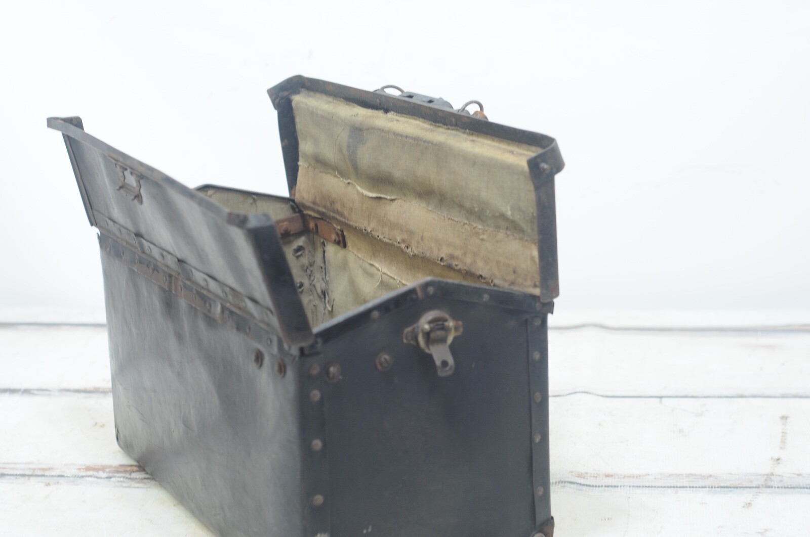 Antique Lineman’s Tool Box Telephone Repair Case Progressive Fibre Products Sale