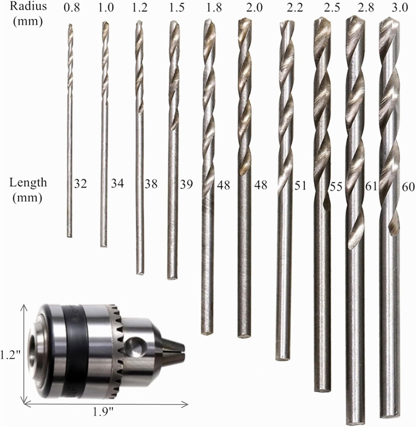 Cididu Manual Hand Drill 1/4-Inch Capacity, Speedy Hand Drill Set with 10 Pcs Dr