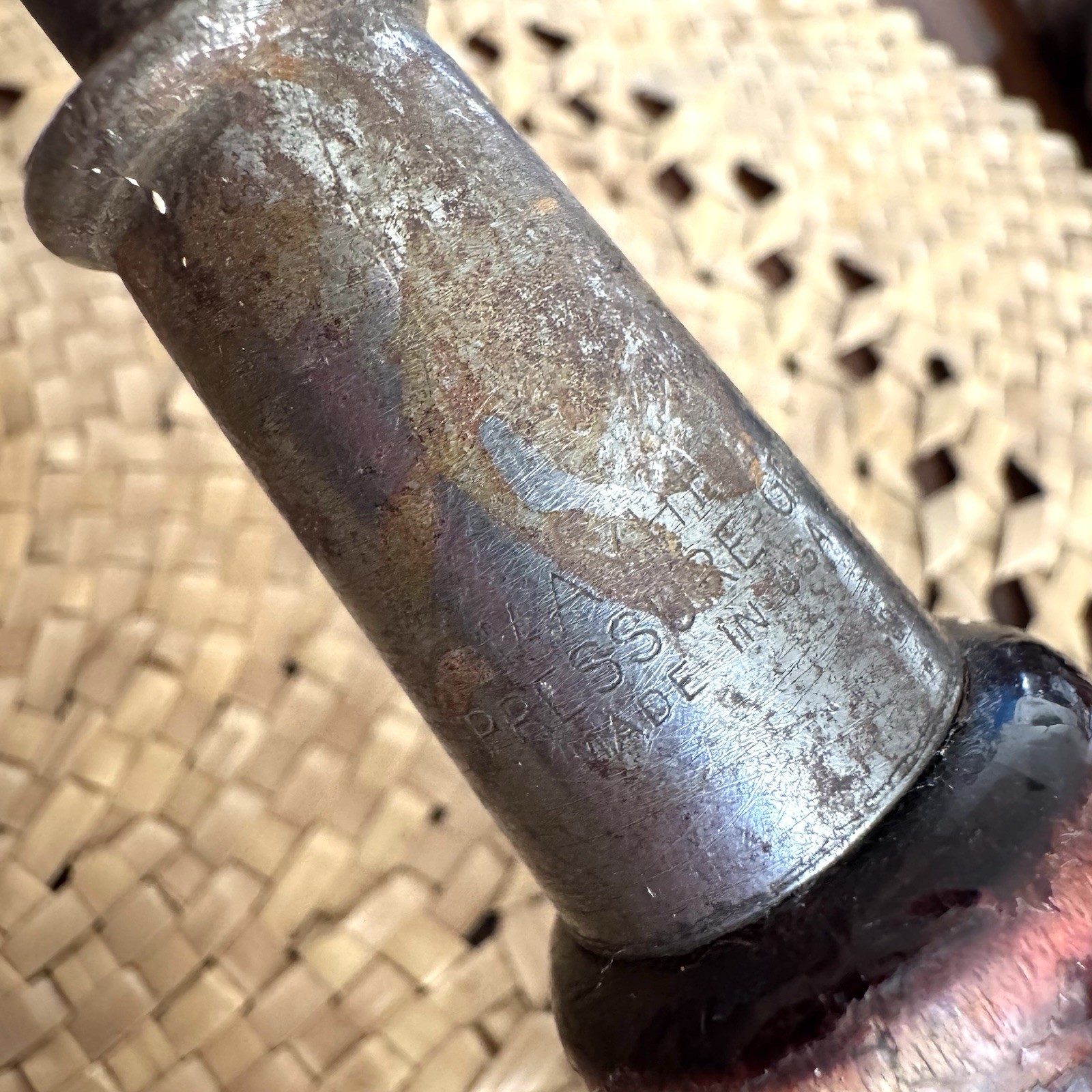 Vintage Mayhew Wooden Handle 14” Long Screwdriver Pressure-Grip USA Flathead