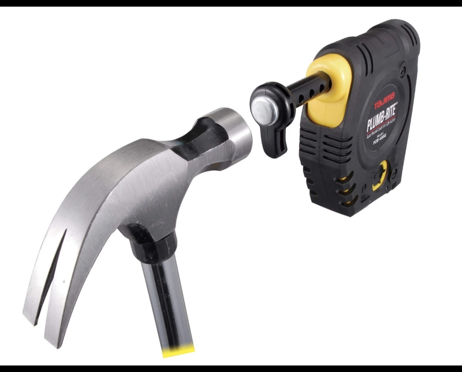 Tajima PZB-400GP PLUMB-RITE 400G Plus setter with 14 oz. plumb bob, hammer plate