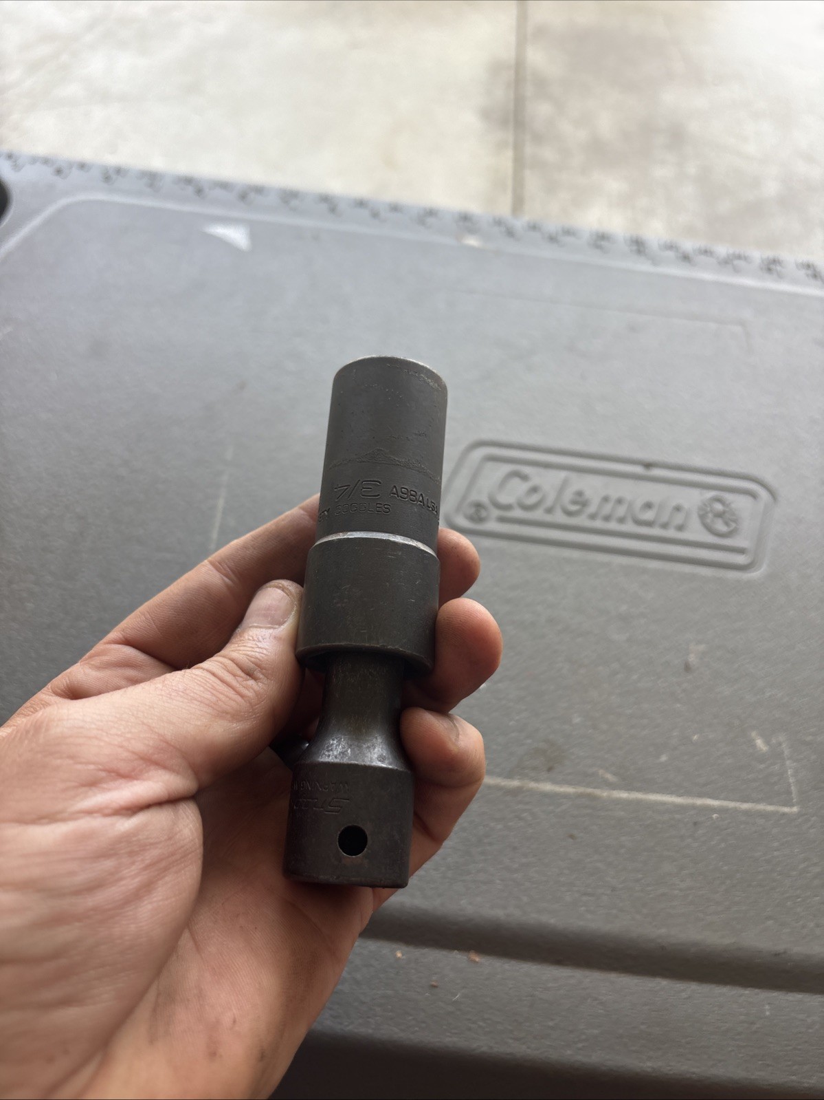 SNAP ON TOOLS A98A FLIP SOCKET 13/16 3/4 IMX32B IMPACT EXTENSION VGC USA