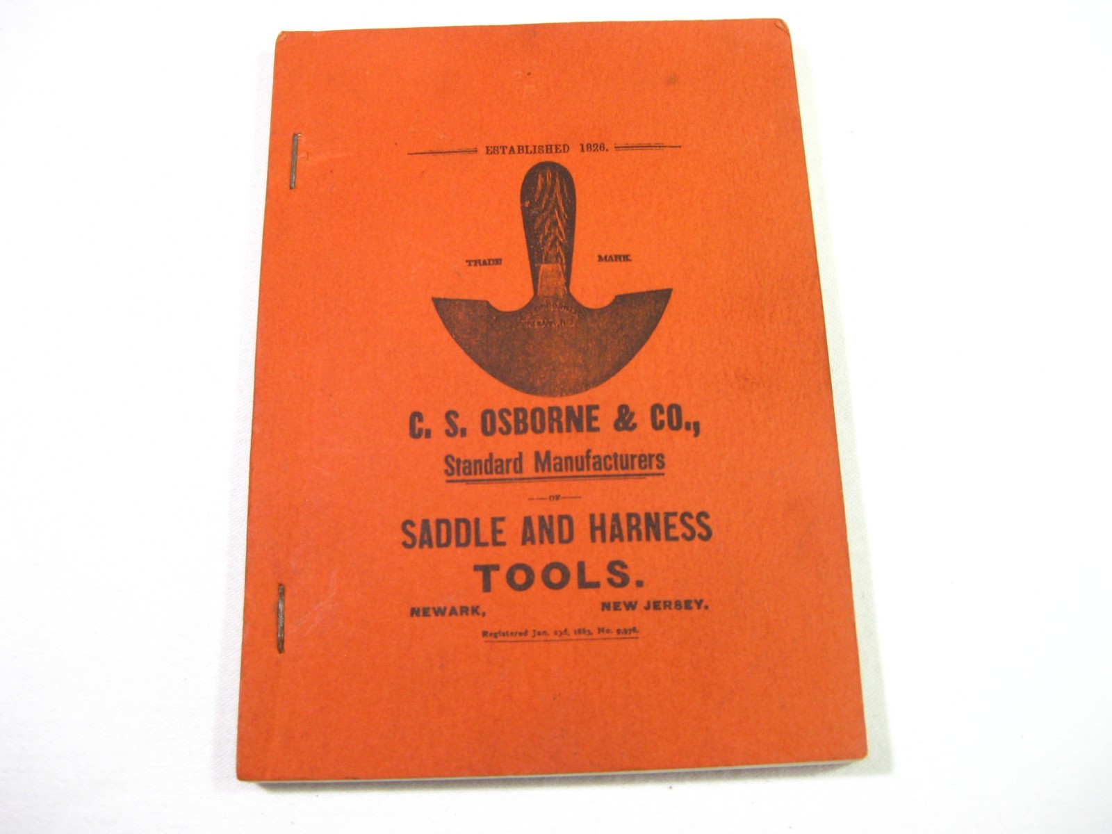 Orig Antique C.S. Osborne & Co Saddle and Harness Tools Catalog 1883 Newark NJ