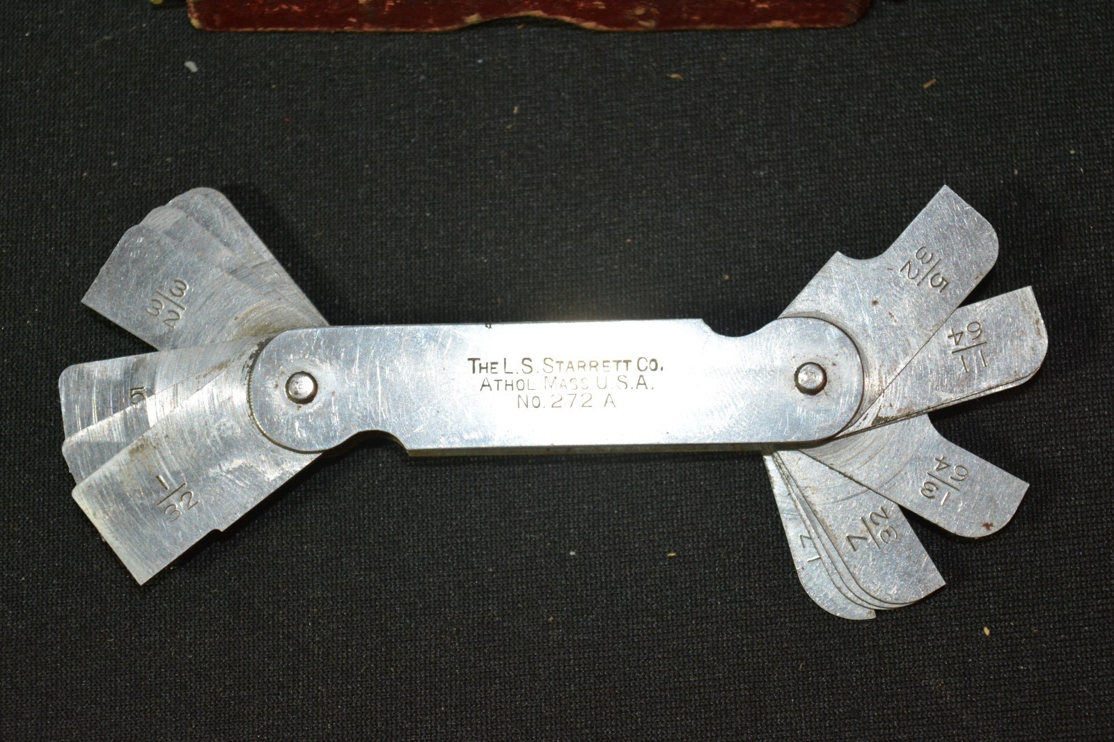 Starrett Vintage Radius Gage 272A In Original Box