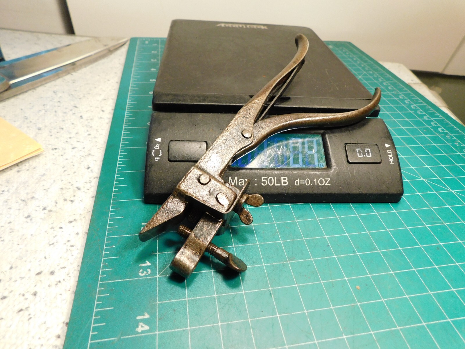 RARE Antique 7″ S.F. Leach & Co. of Boston Ma. Saw Tooth Setting Pliers RARE