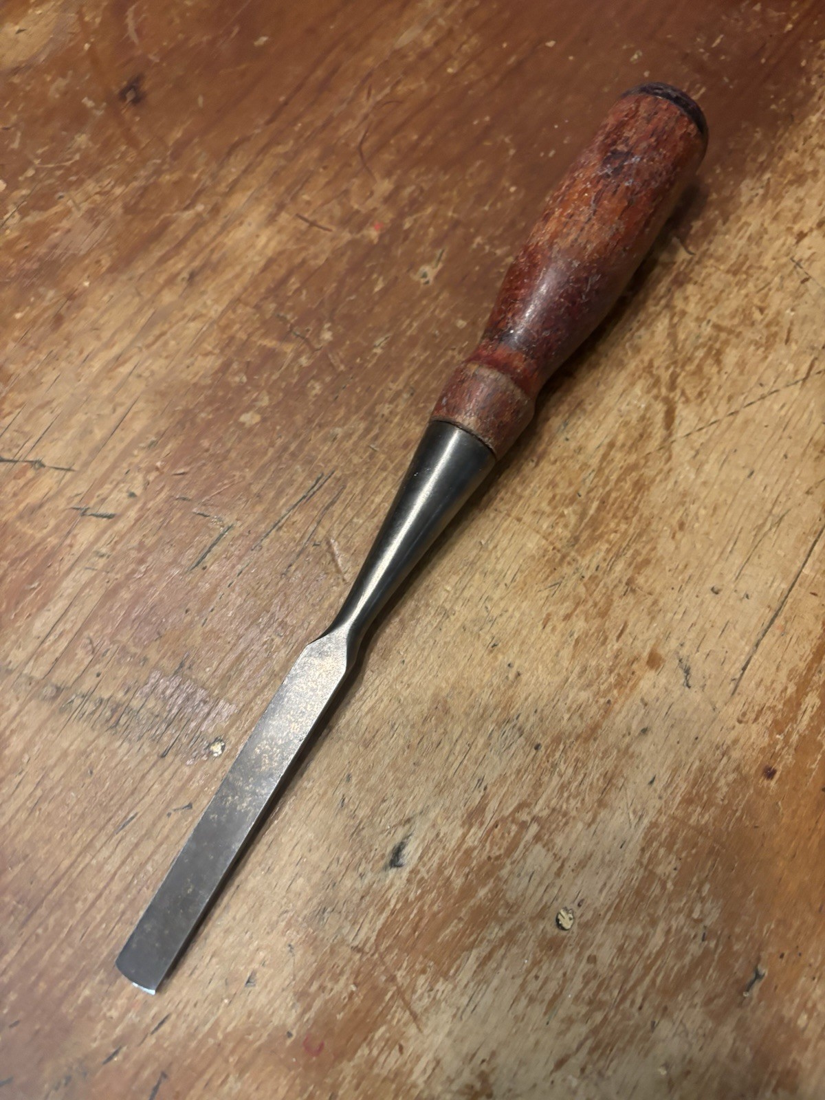Vintage Stanley Chisel 750 ? Chisel Hard to Find 7/16 Inch Wood Handle Nice See