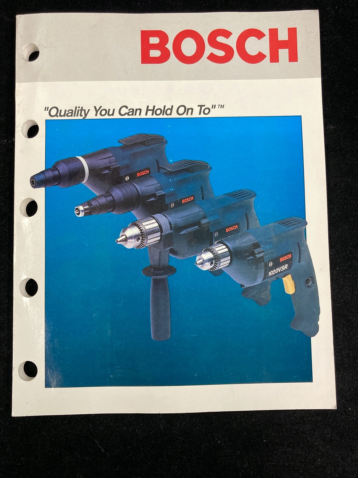 BOSCH POWER TOOLS CATALOG, 1990