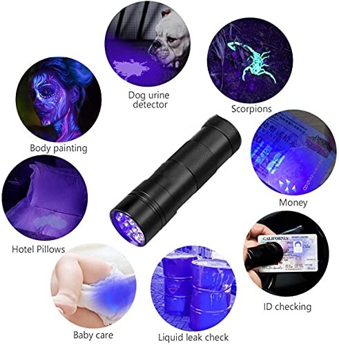 UV Flashlight Auto Air Conditioner Leak Detection Tool – Includes UV Flashlight