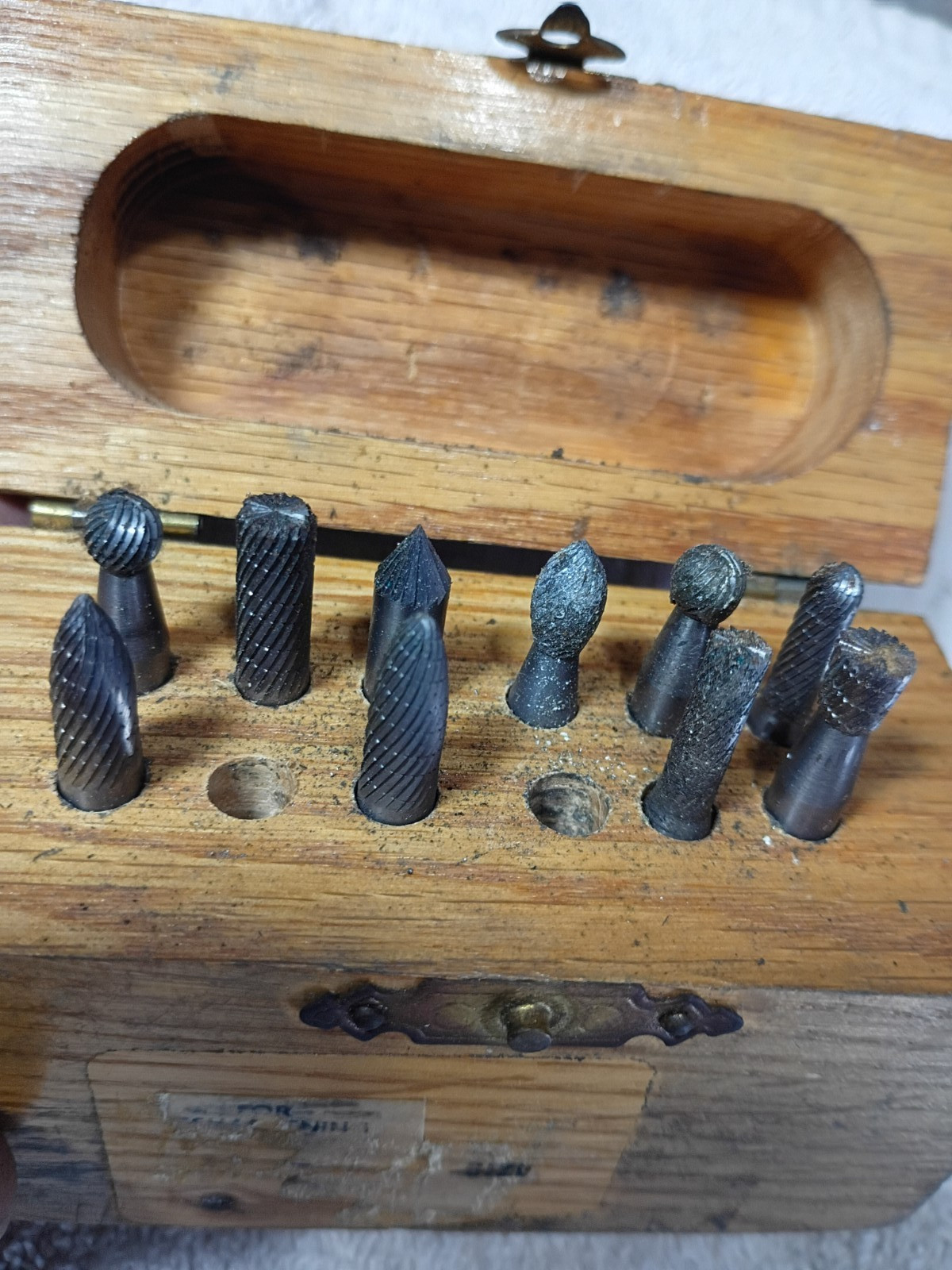 Carbide burrs machinist tool 10pc with box cutting tool rotary