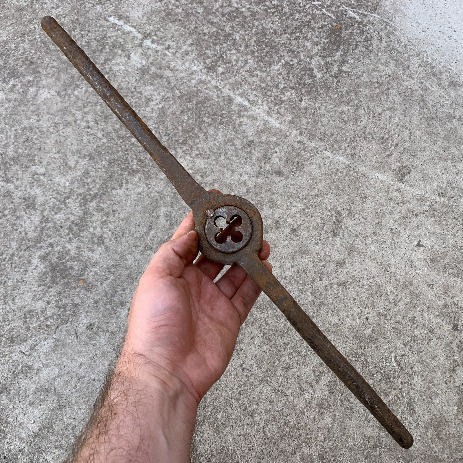 Vintage Threading Die Stock Holder / Soviet Old Hand Tool / Made in USSR.