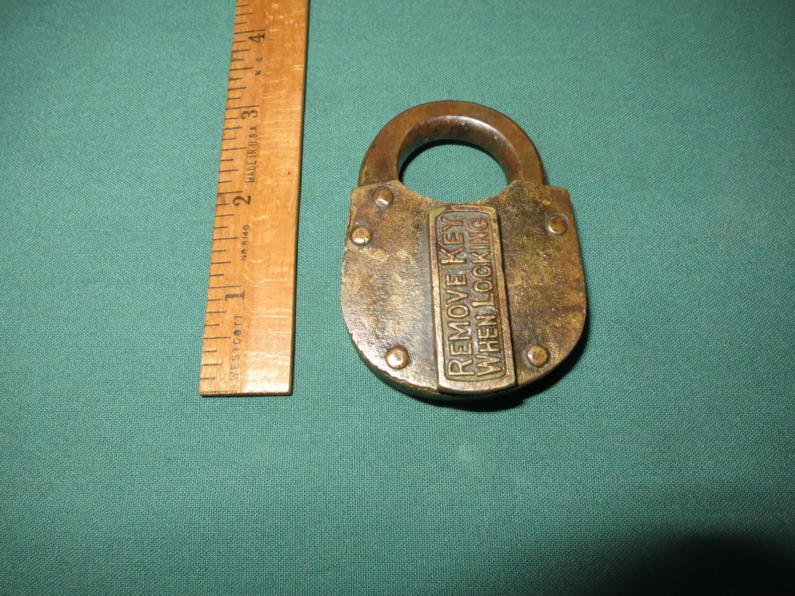 Vintage IC Illinois Central Railroad Brass Lock – Obsolete