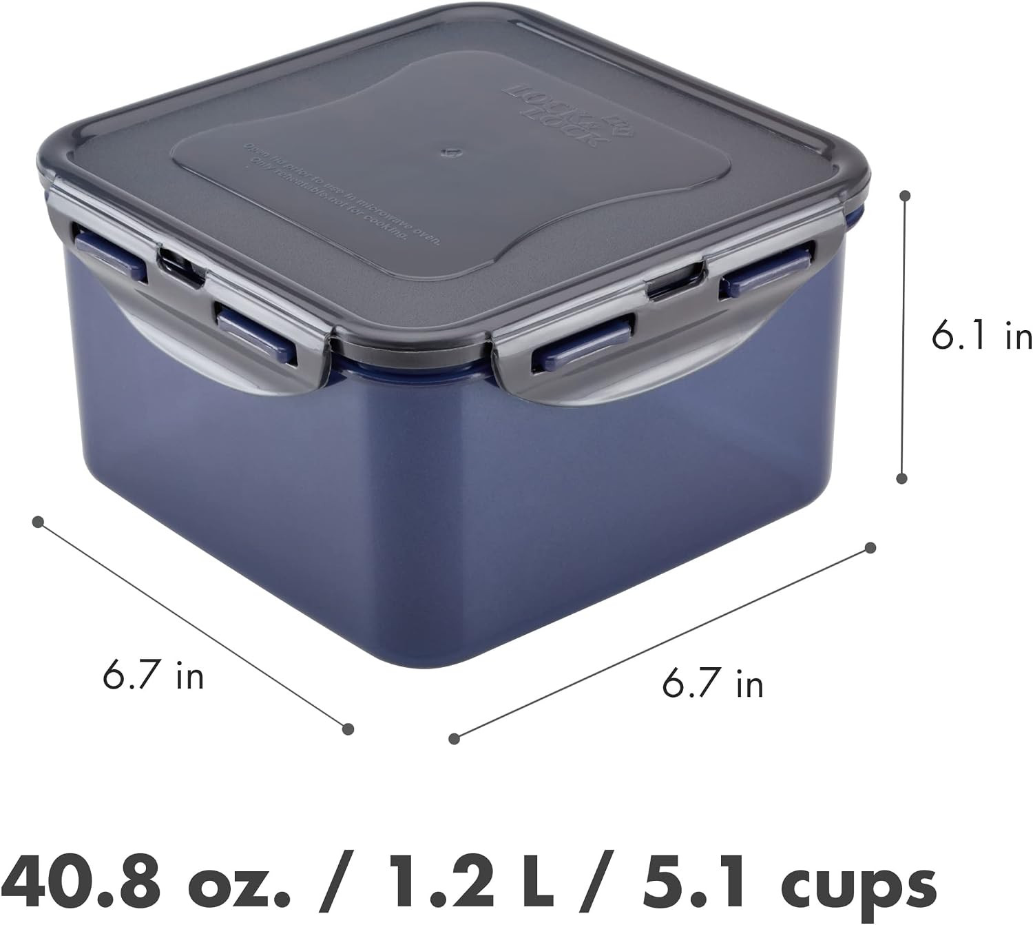 Lock & Lock ECO Food Storage Container with Lid / BPA-Free / Dishwasher Safe,…